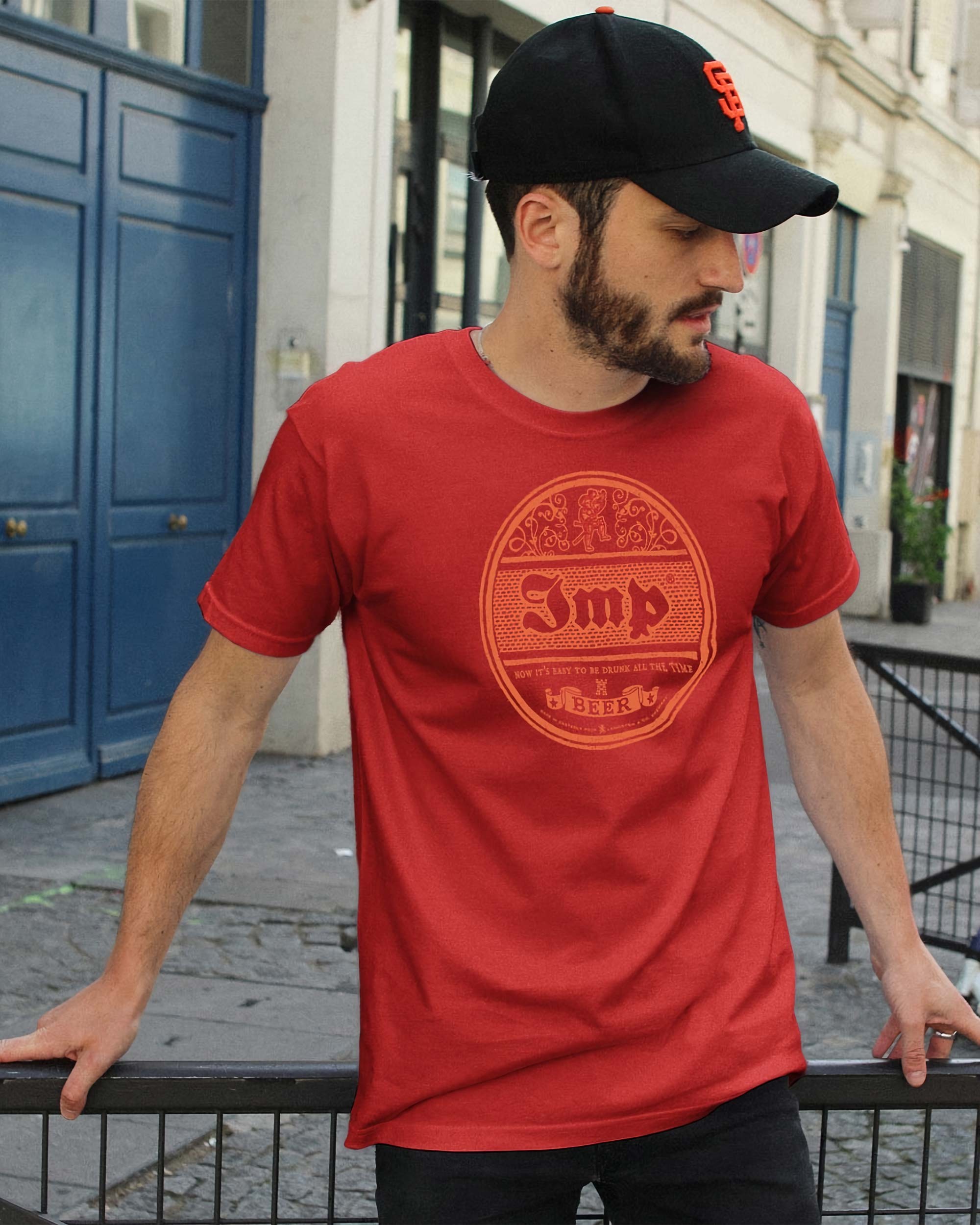 T-shirt Imp de couleur Rouge par Victor Calahan