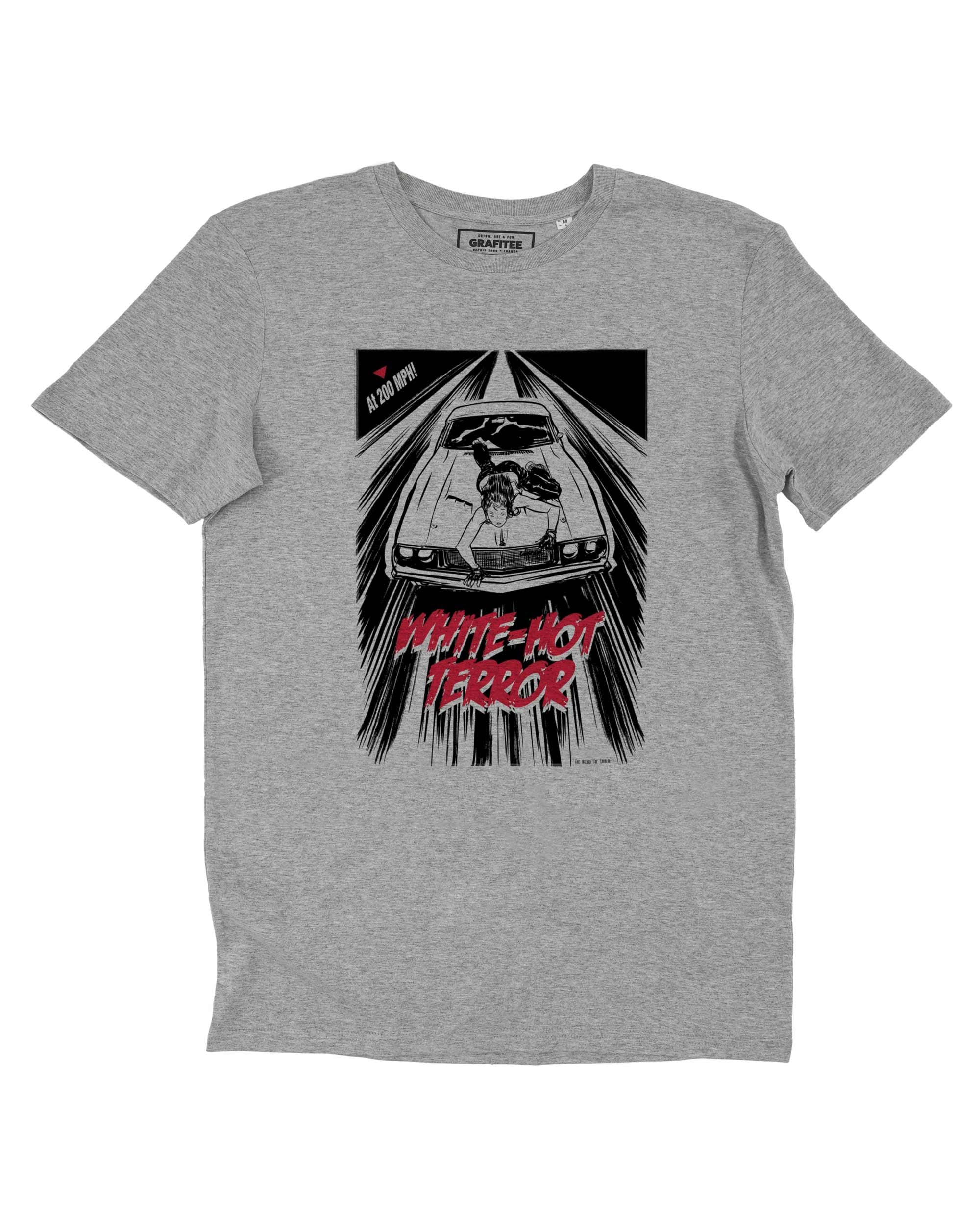 T-shirt White Hot Terror de couleur Blanc par Coontak