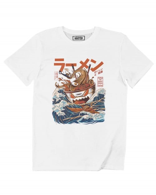T-shirt The Great Ramen Of Kanagawa Grafitee