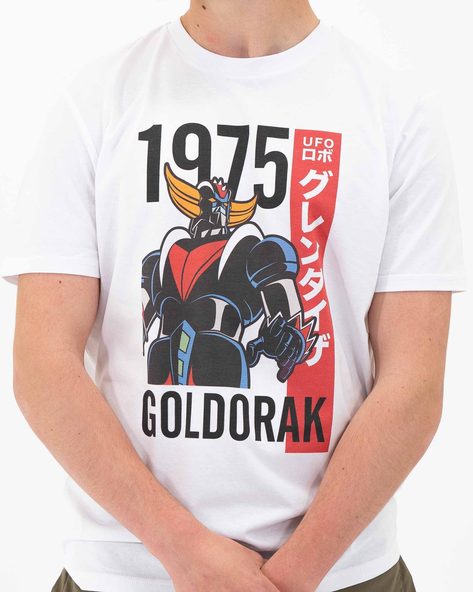 T-shirt Goldorak 1975 de couleur Blanc par yexart