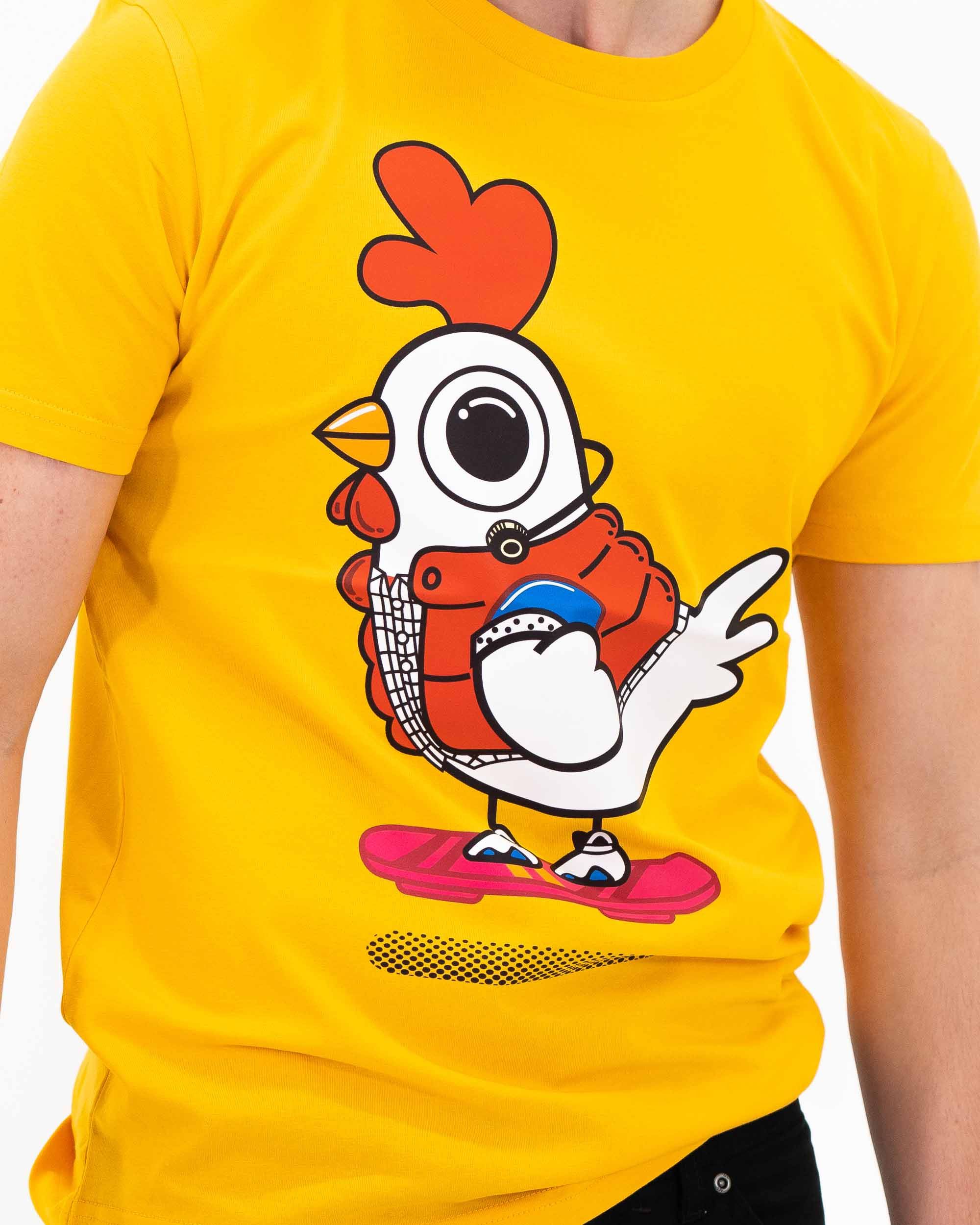 T-shirt Chicken McFly de couleur Jaune par ppmid