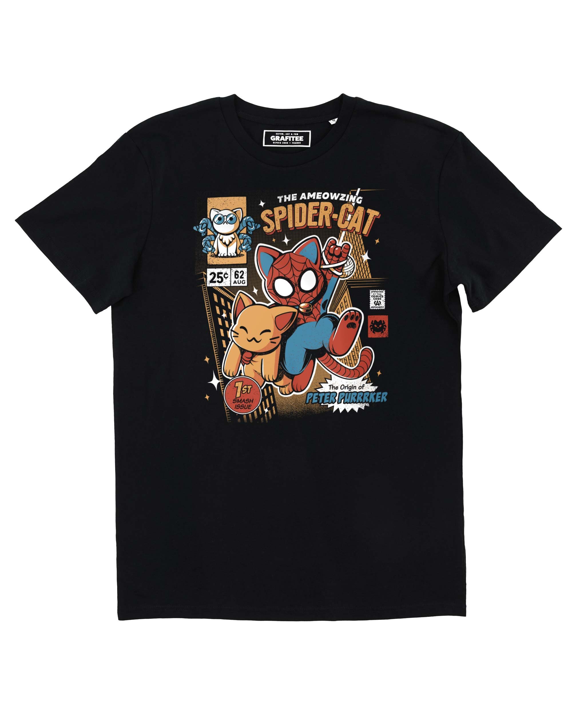T-shirt Spider Cat Grafitee