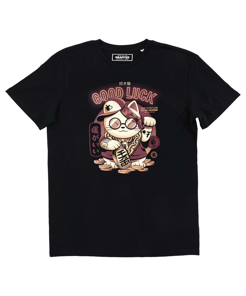T-shirt Cool Lucky Cat Grafitee