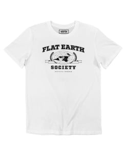 T-shirt Flat Earth Society Grafitee