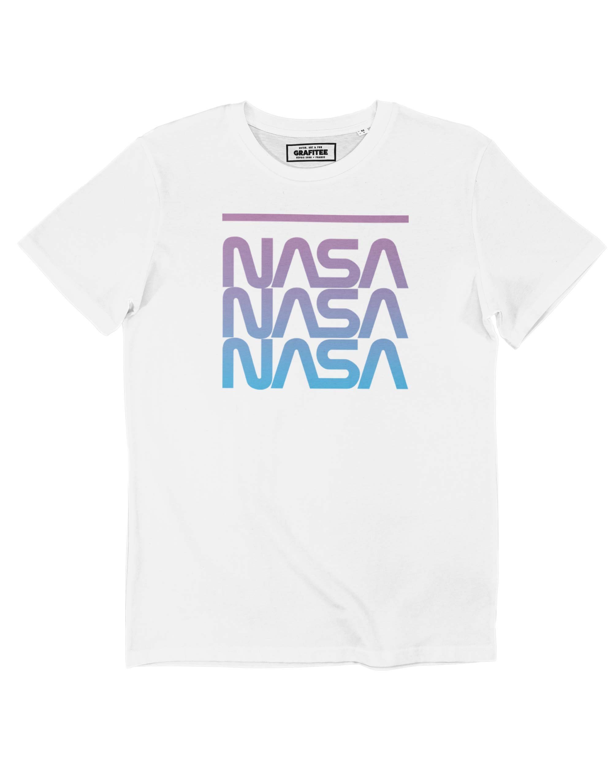 T-shirt Nasa Bleu Cosmique Grafitee