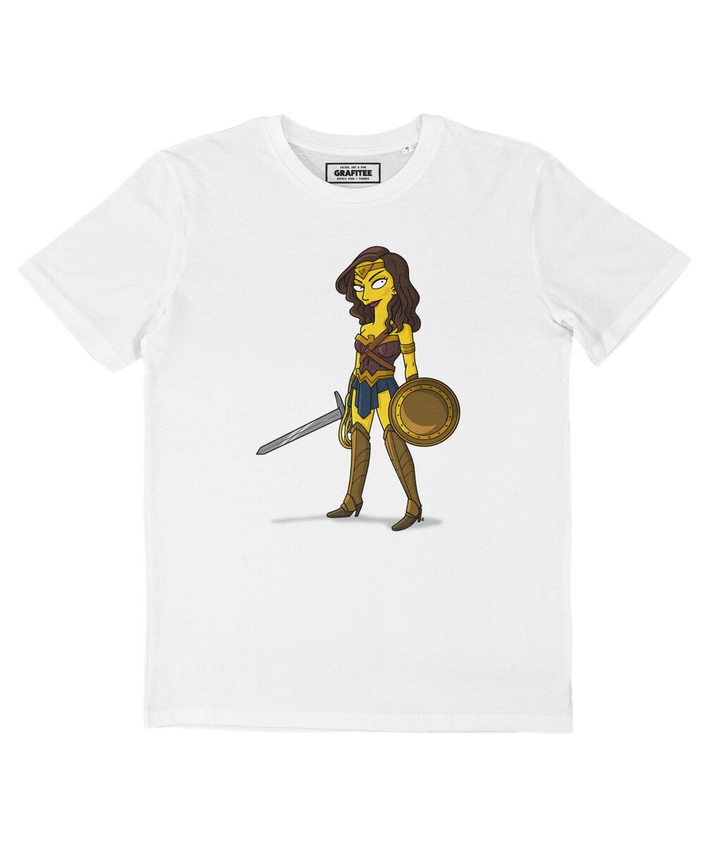 T-shirt Wonderwoman Simpsonized Grafitee