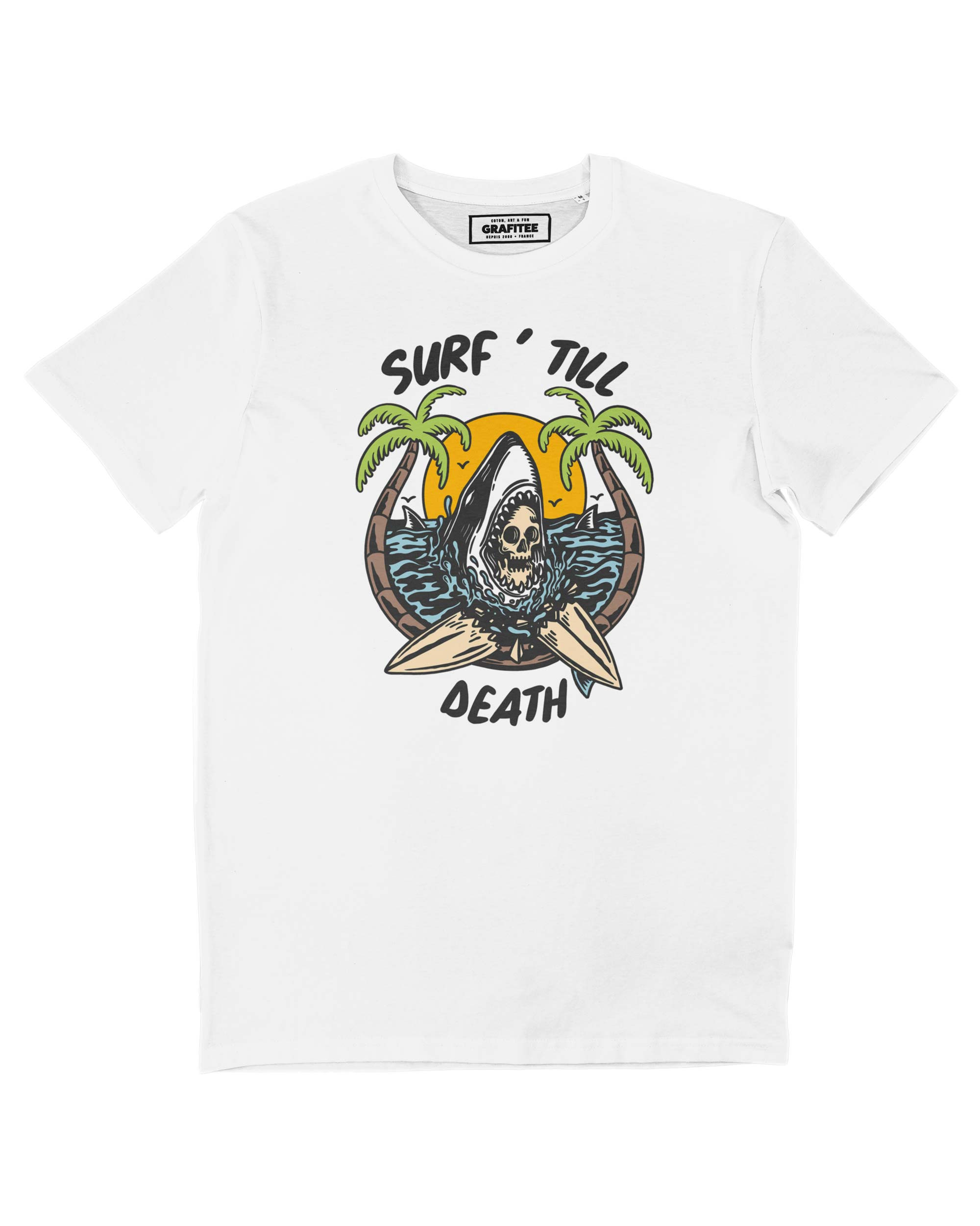 T-shirt Surf Until Death Grafitee