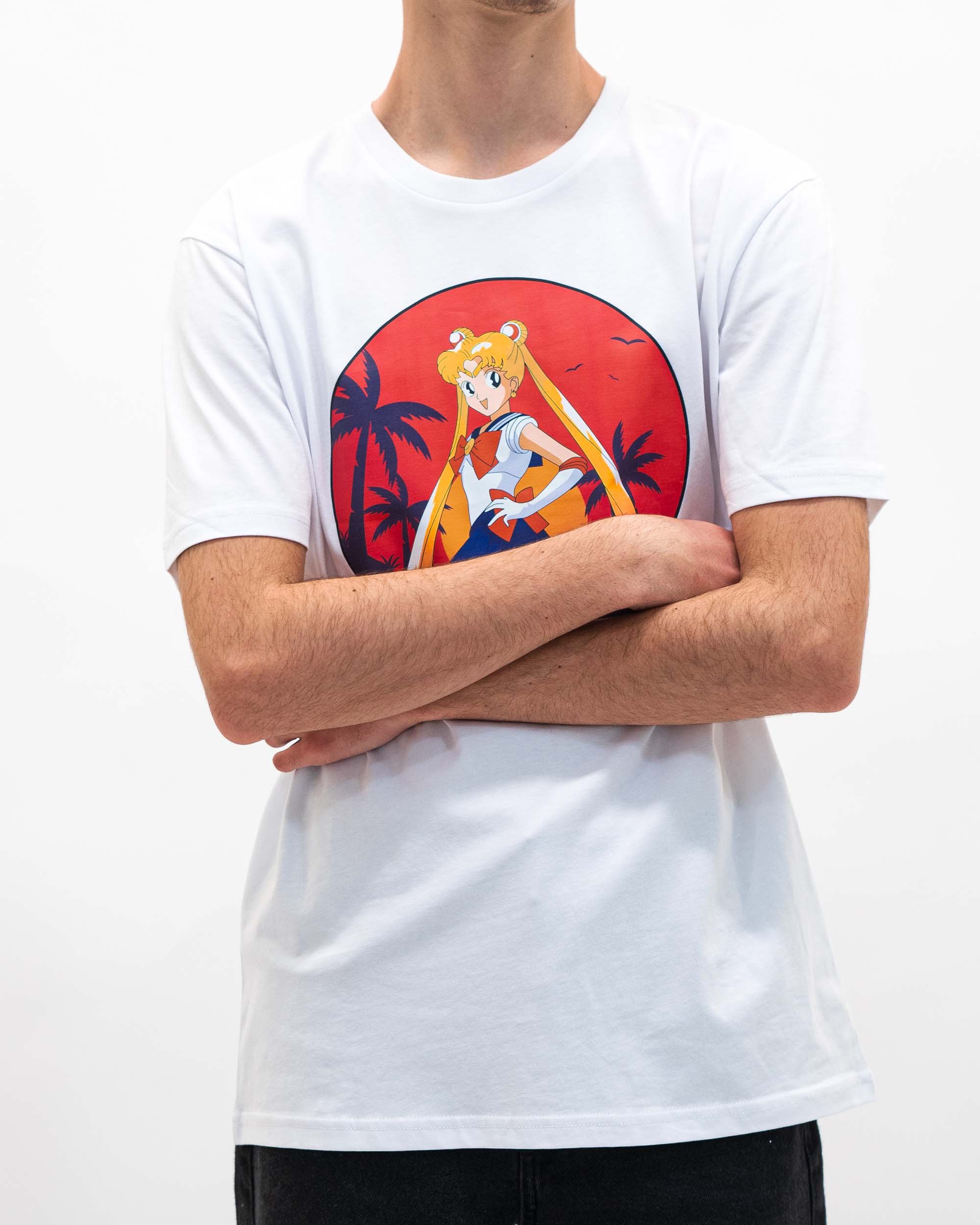 T-shirt Sailor Moon de couleur Blanc