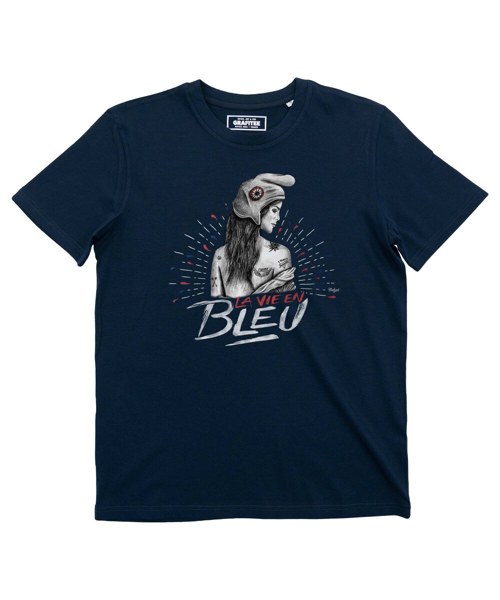 T-shirt La Vie en Bleu Grafitee