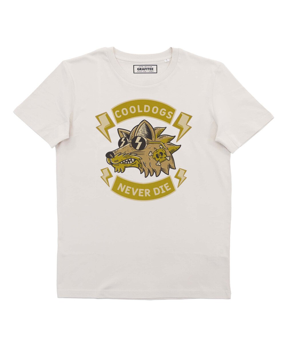 T-shirt Cool Dogs Never Die Grafitee