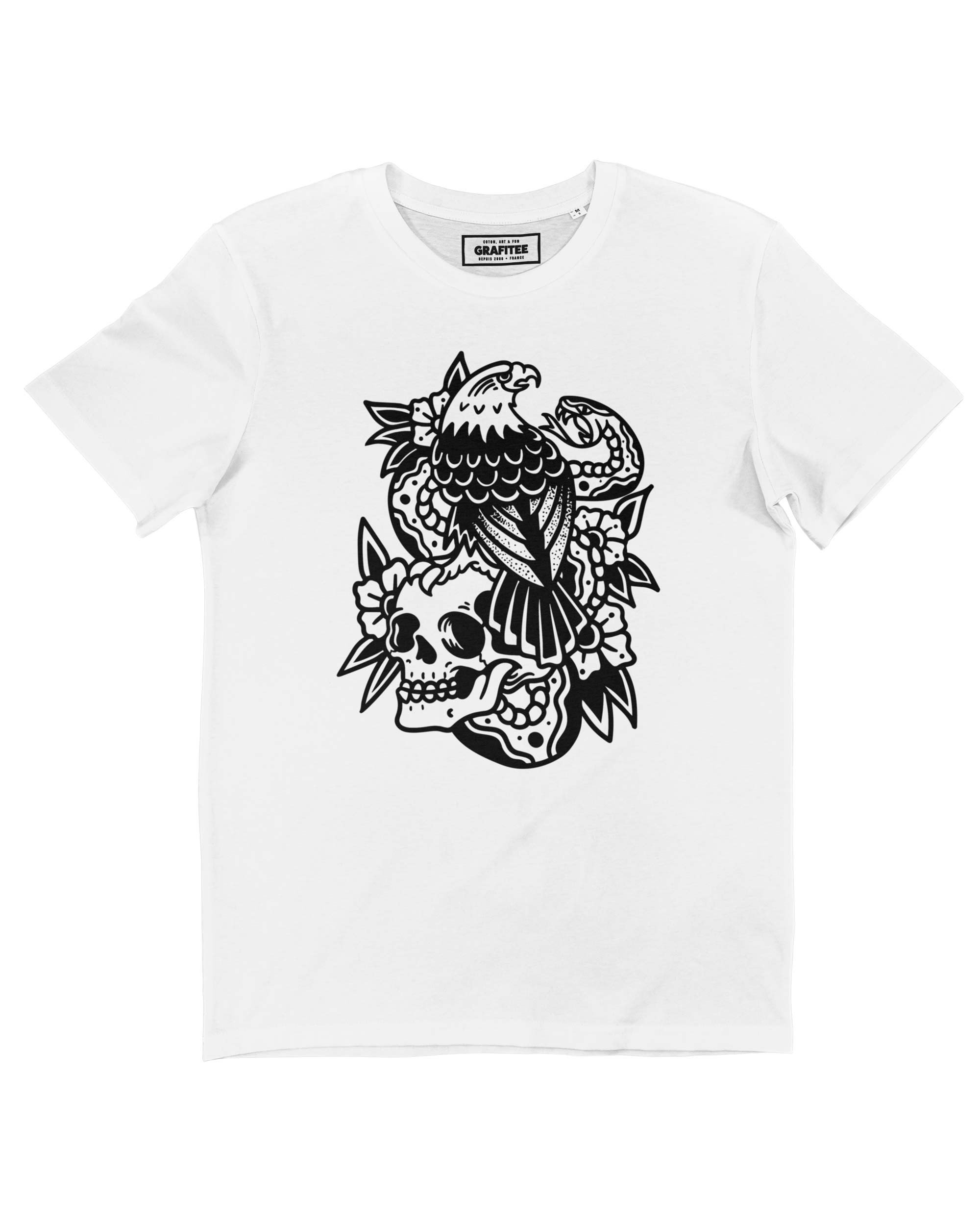 T-shirt Snake Eagle Skull Grafitee