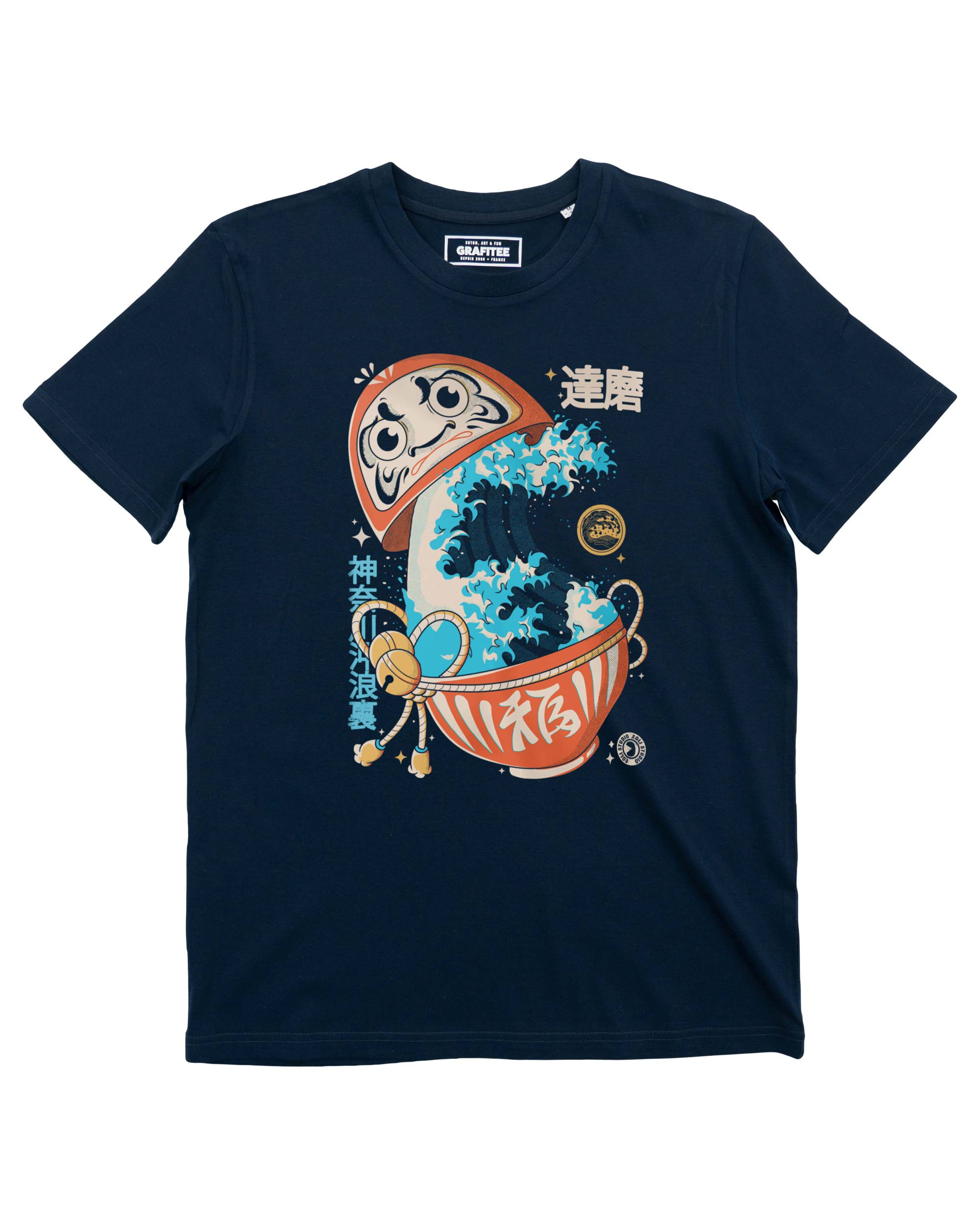 T-shirt Big Wave and Daruma Grafitee