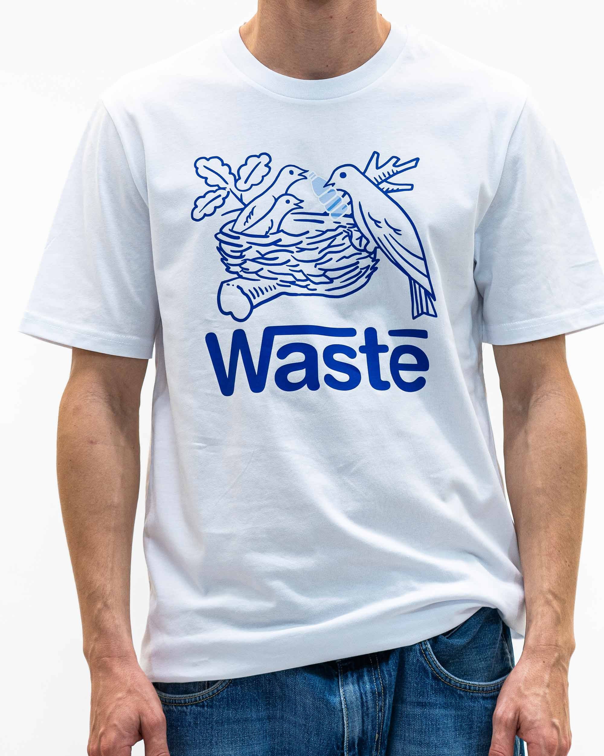 T-shirt Waste de couleur Blanc par rodrigobhz