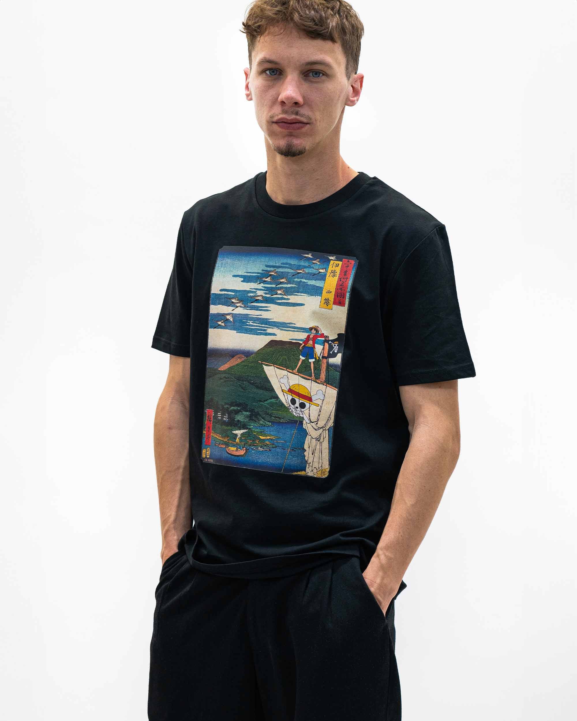 T-shirt Floating Pirate de couleur Blanc par Ads Libitum