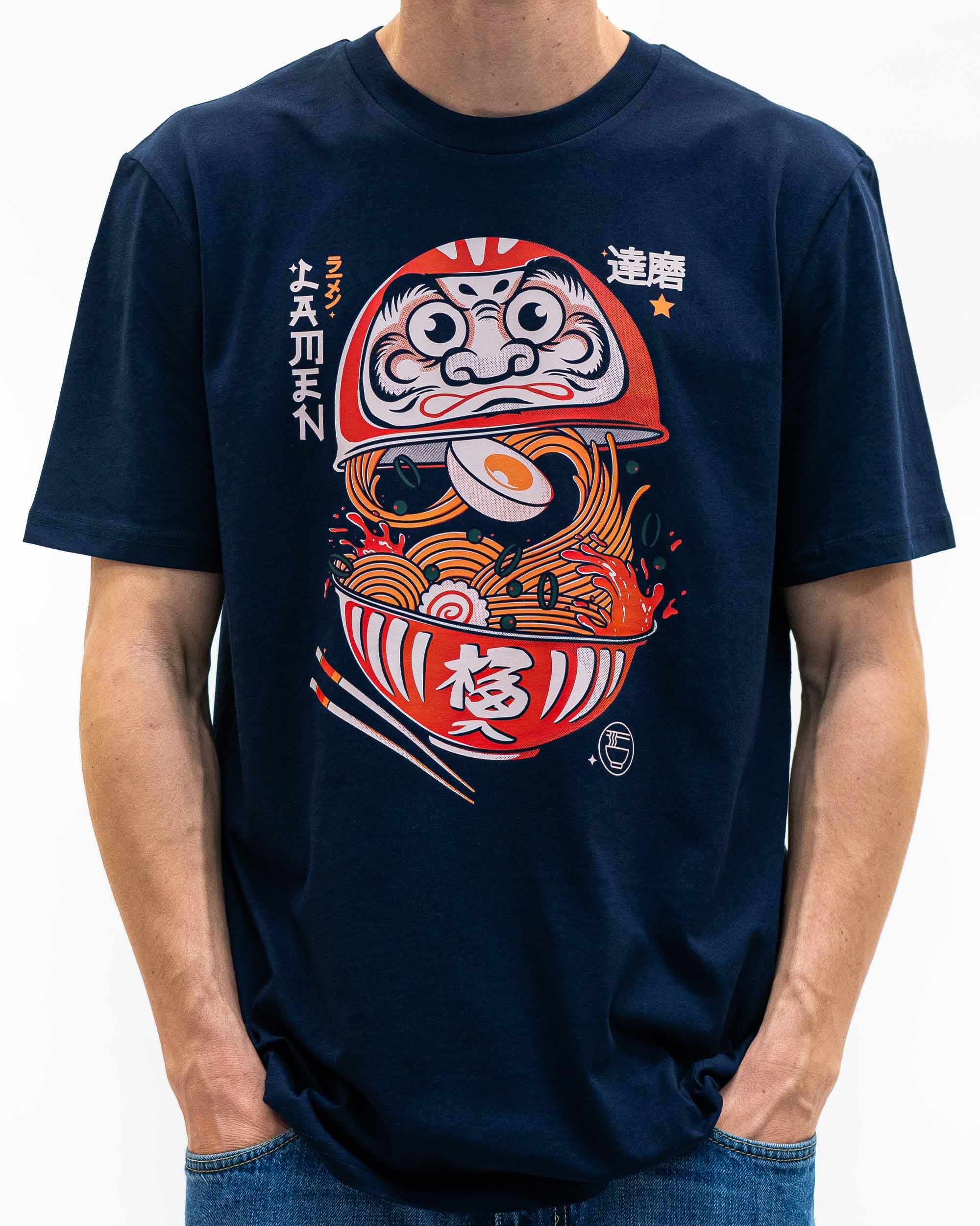 T-shirt Inside The Daruma de couleur Navy par EOLI Studio