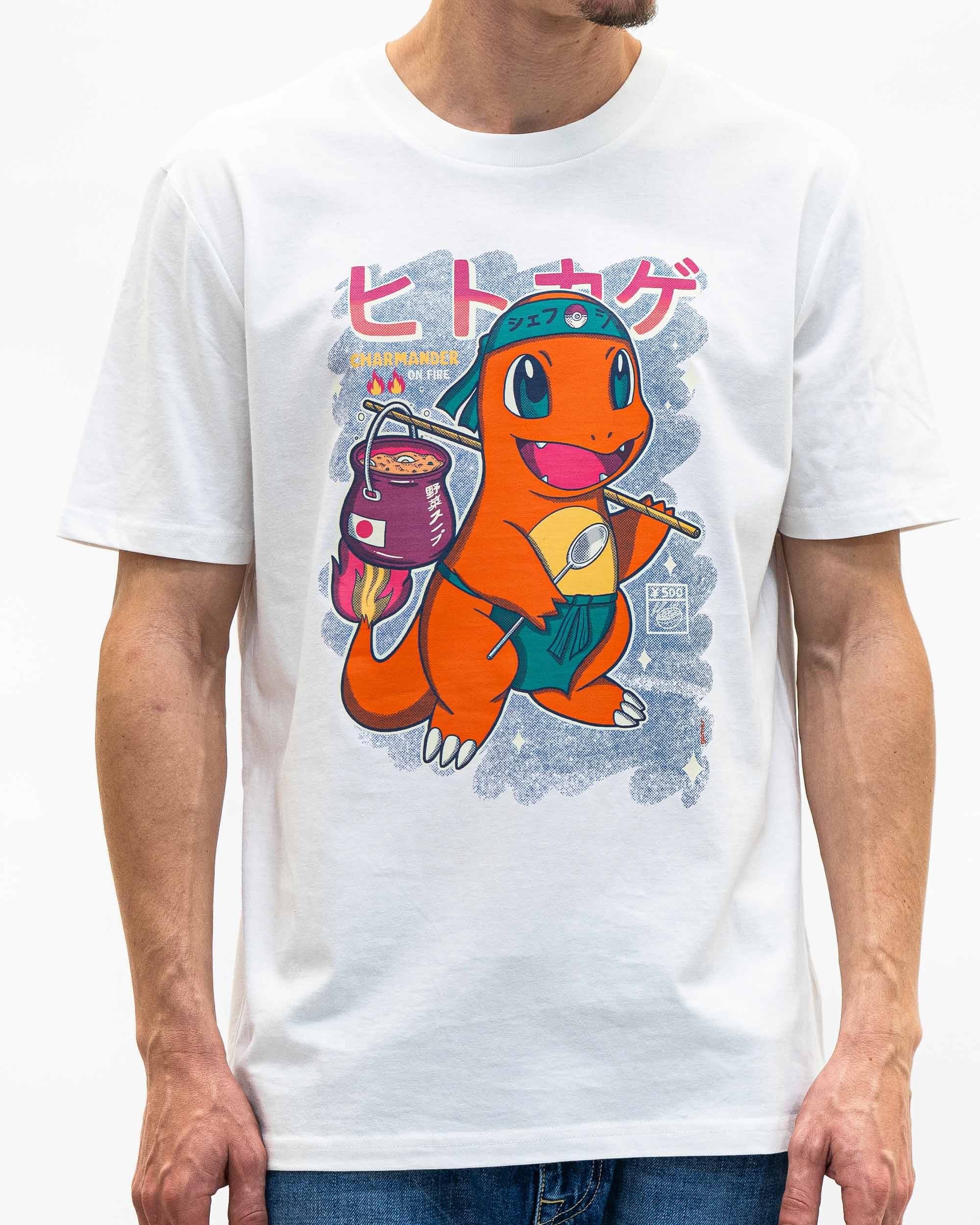 T-shirt Salamèche de couleur Navy par Rafa Gomes