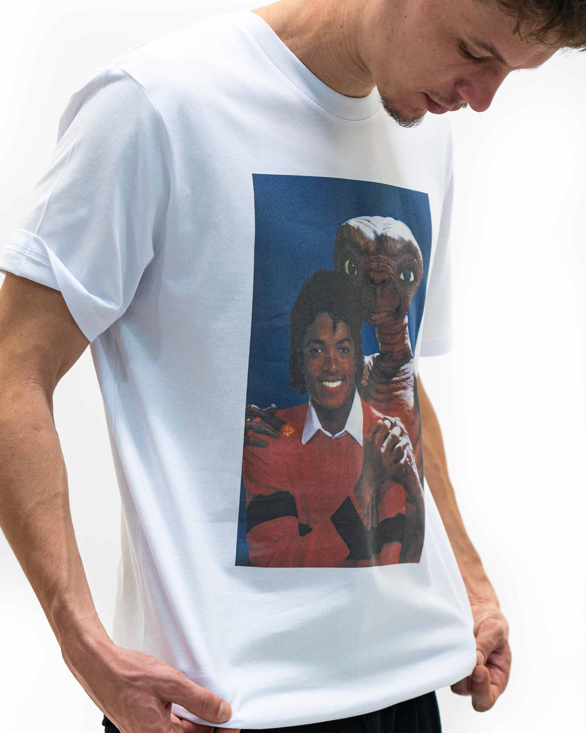 T-shirt M.J x E.T de couleur Blanc par Prand
