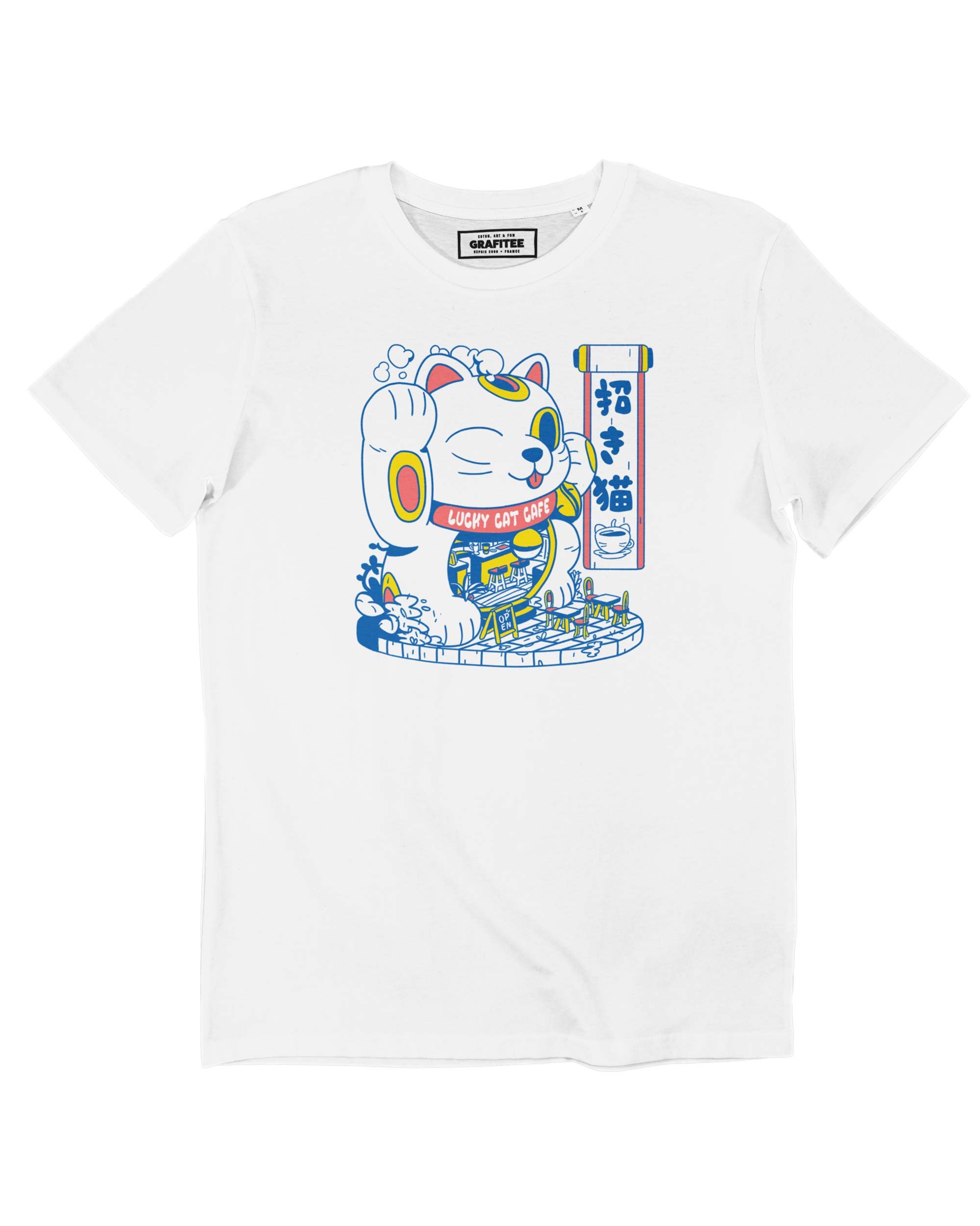 T-shirt Lucky Cat Coffee Shop Grafitee