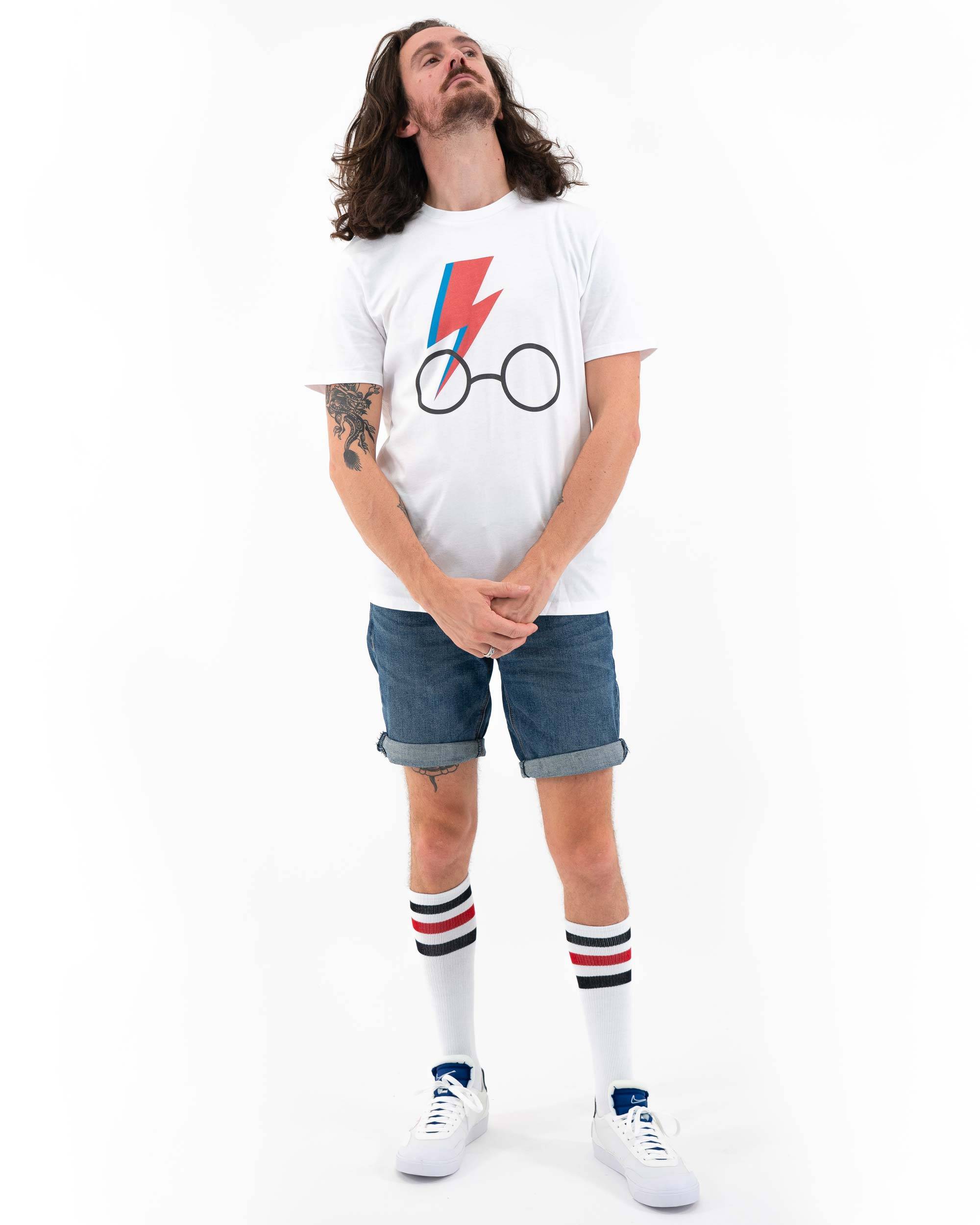 T-shirt Harry Bowie (en promo) de couleur Blanc