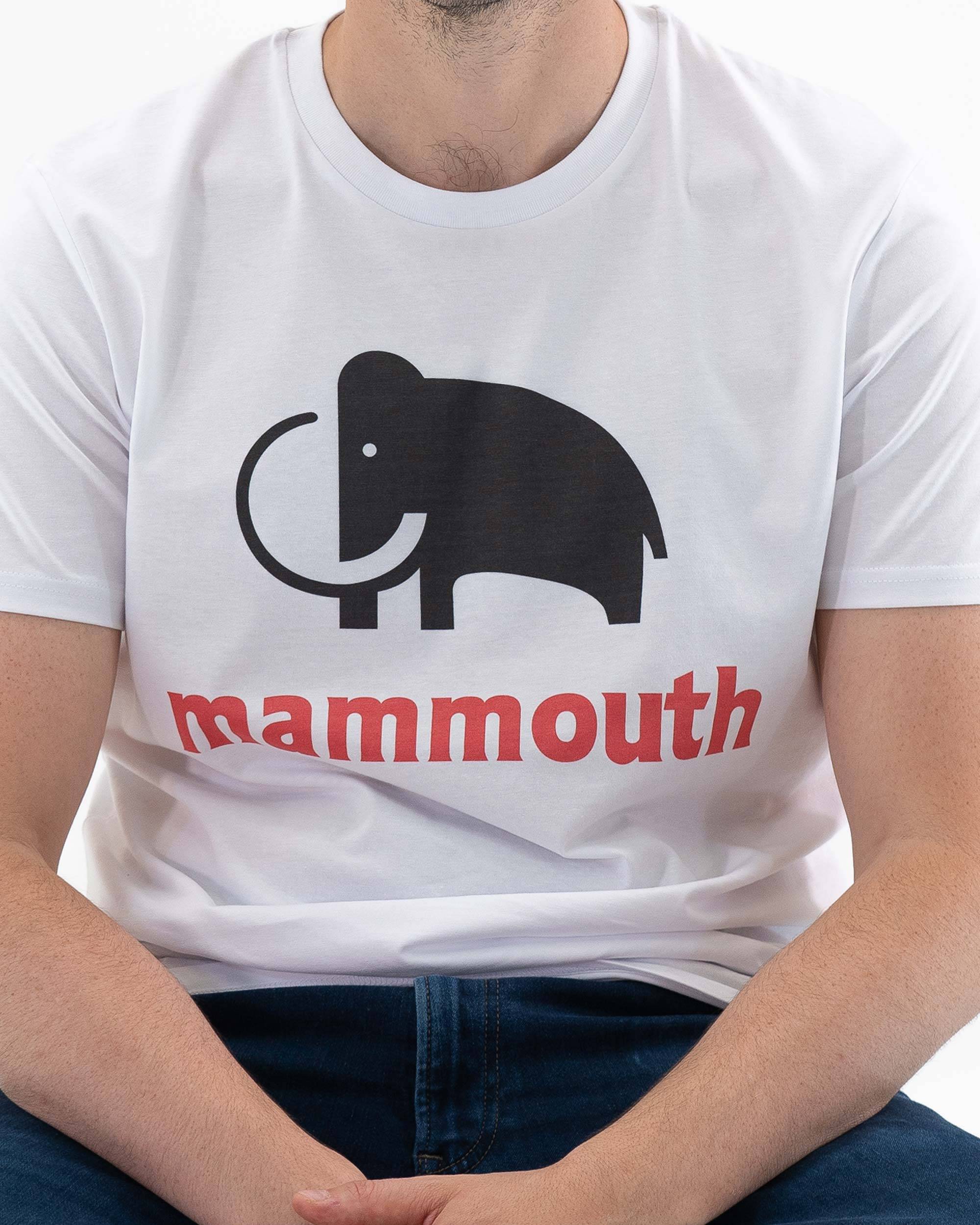 T-shirt Mammouth (en promo) de couleur Blanc