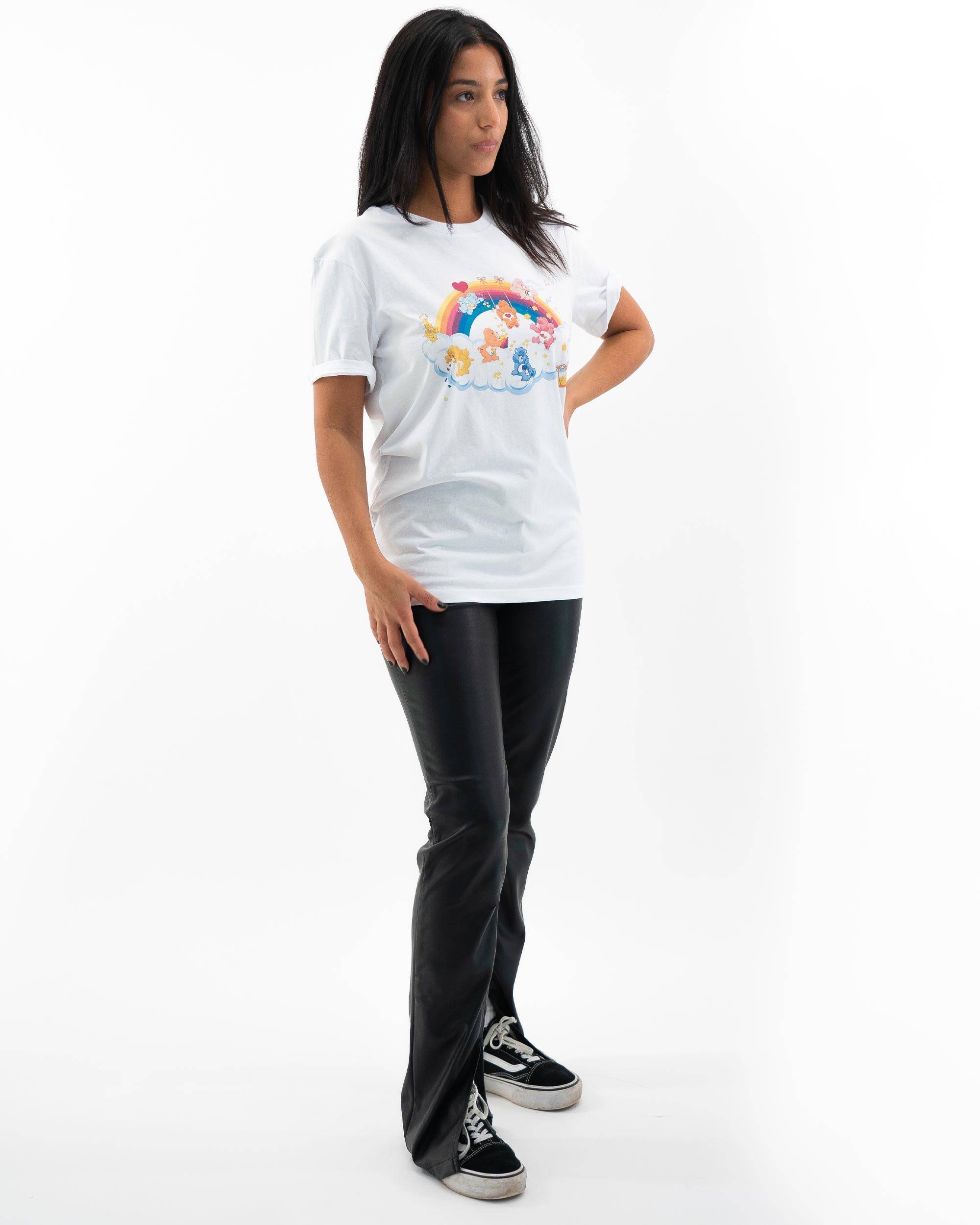 T-shirt Bisounours (en promo) de couleur Blanc