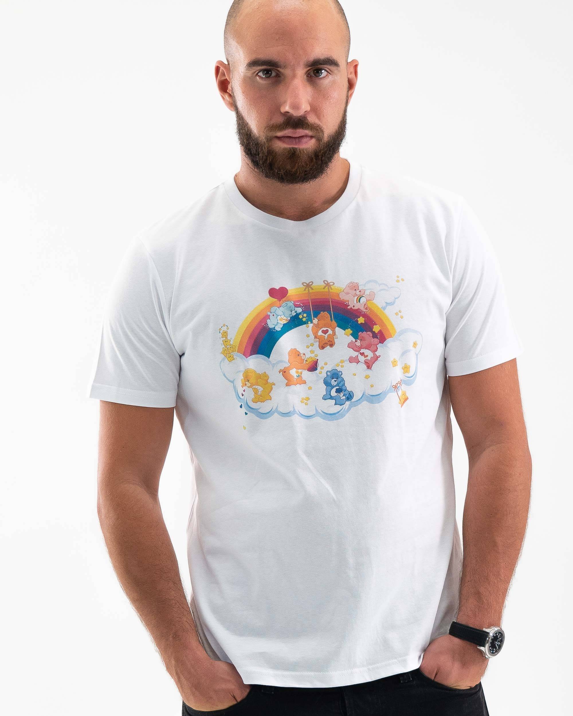 T-shirt Bisounours (en promo) de couleur Blanc