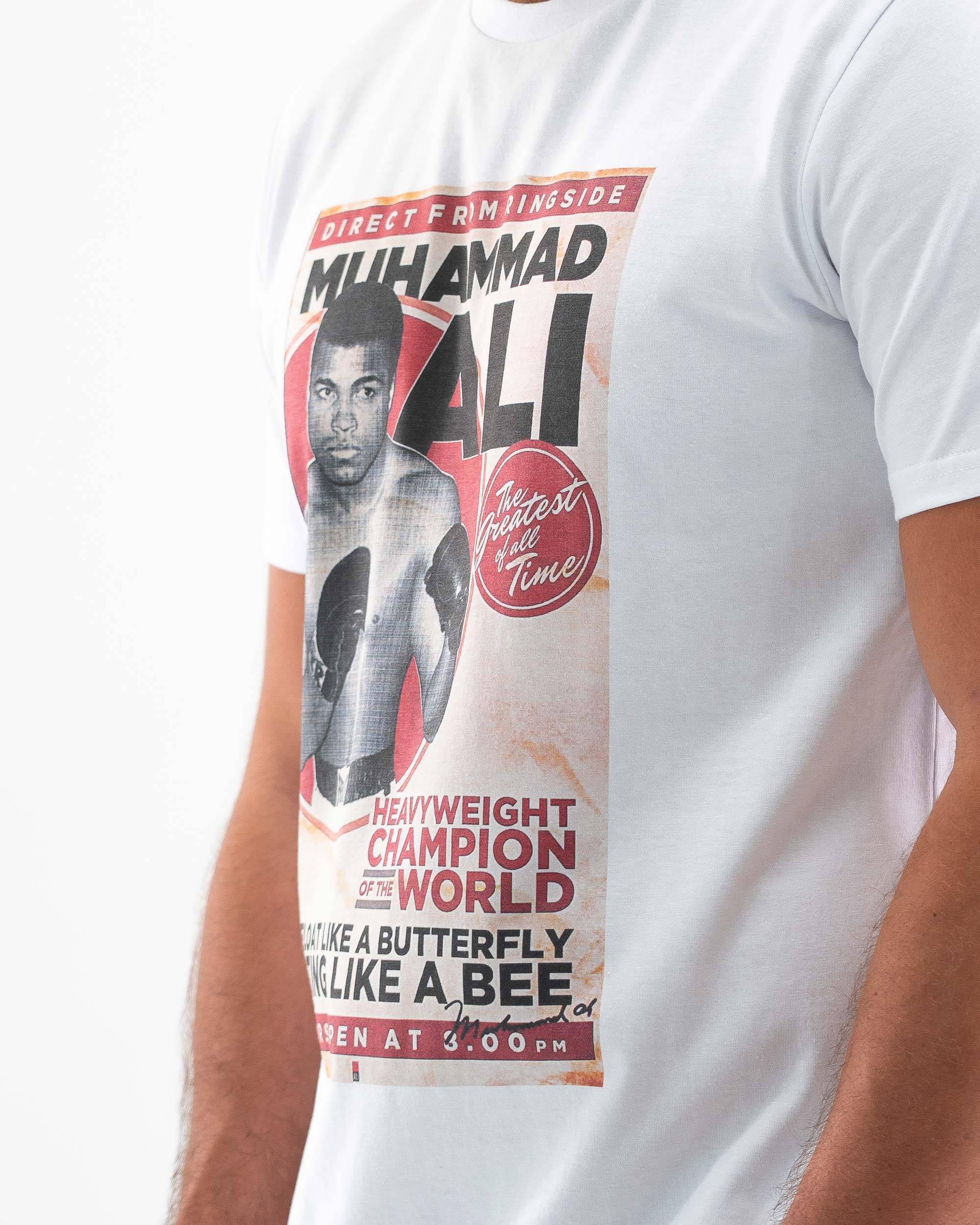 T-shirt Muhammad Ali (en promo) de couleur Blanc