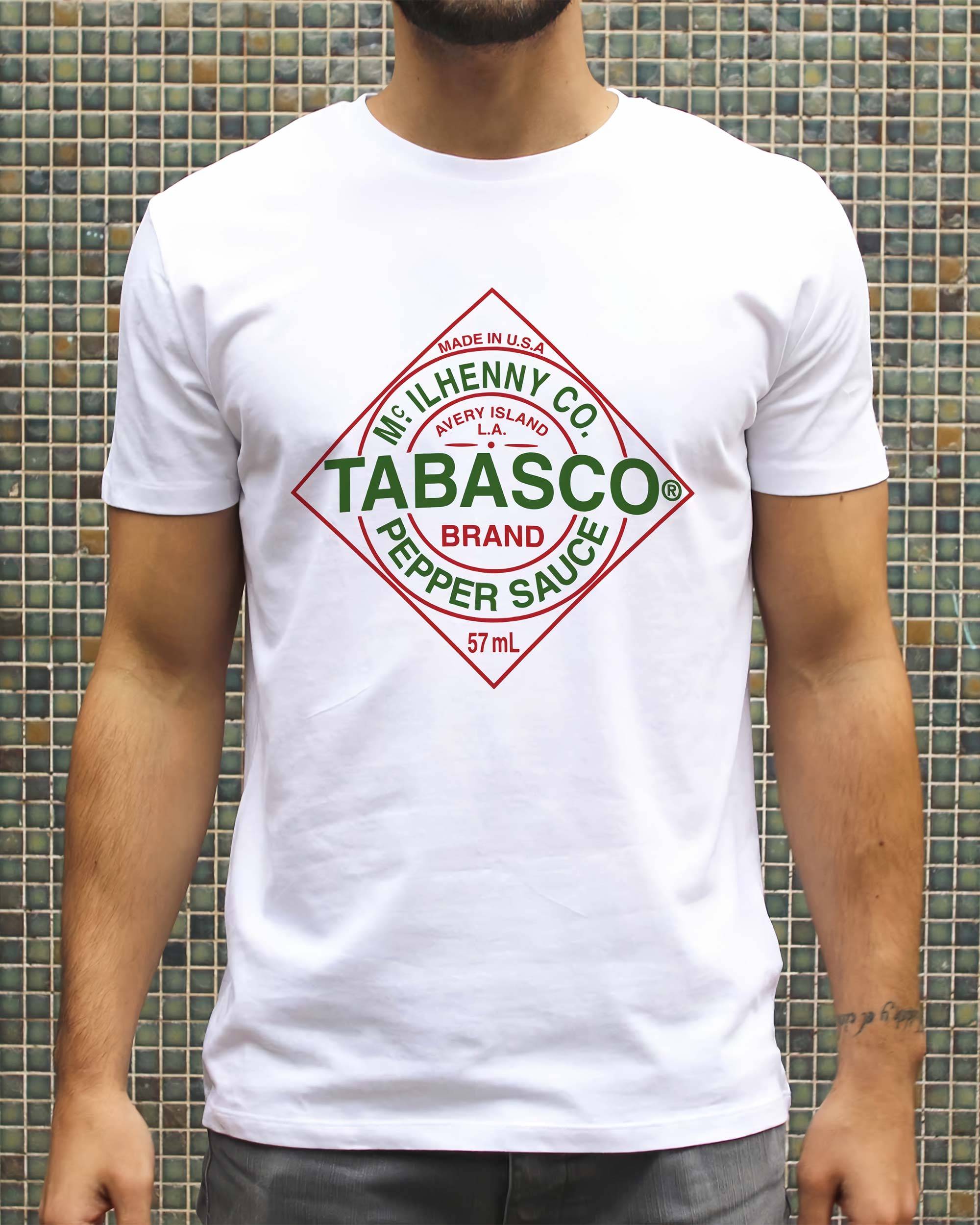 T-shirt Tabasco (en promo) de couleur Blanc