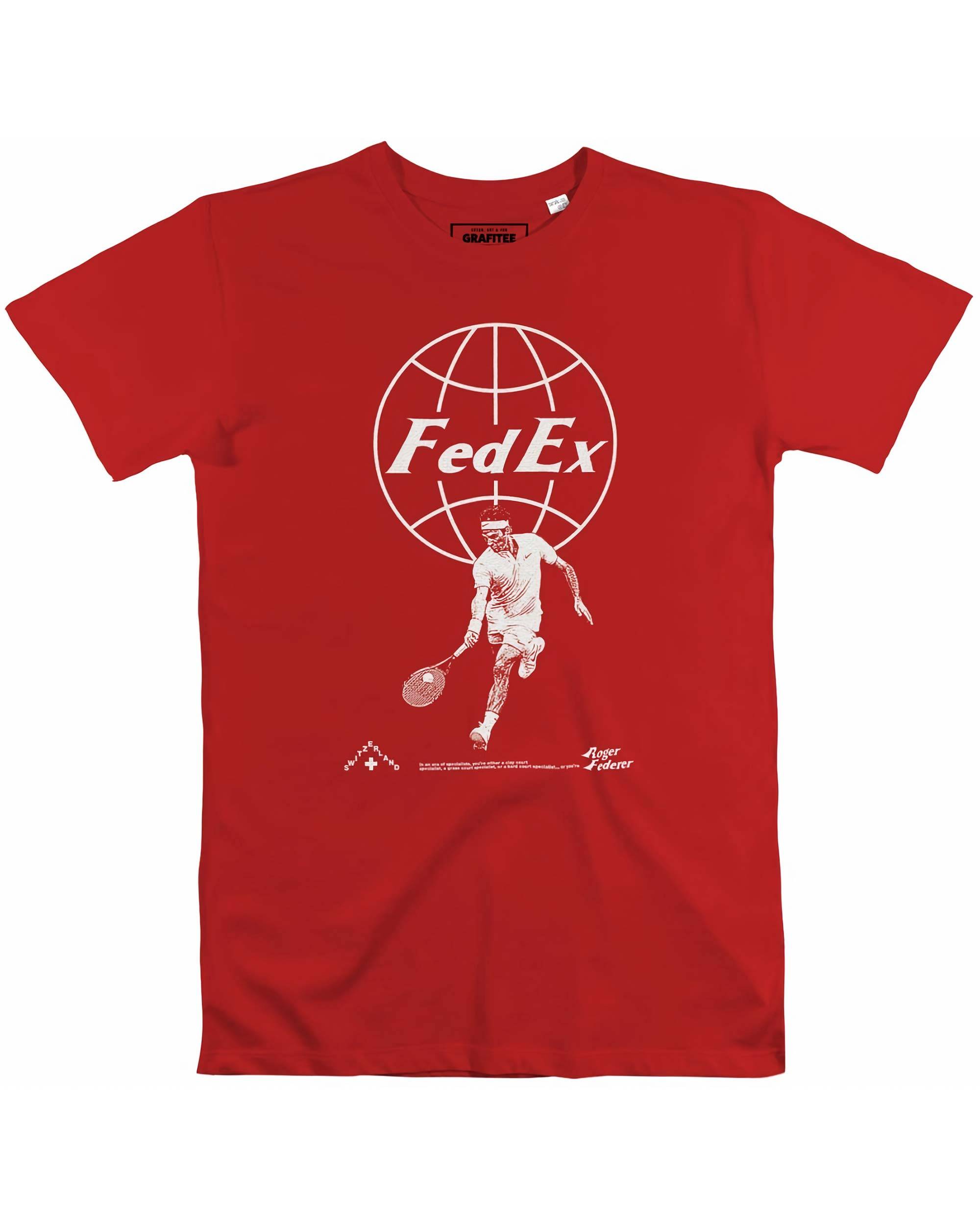 T-shirt Roger Federer (en promo) de couleur Blanc