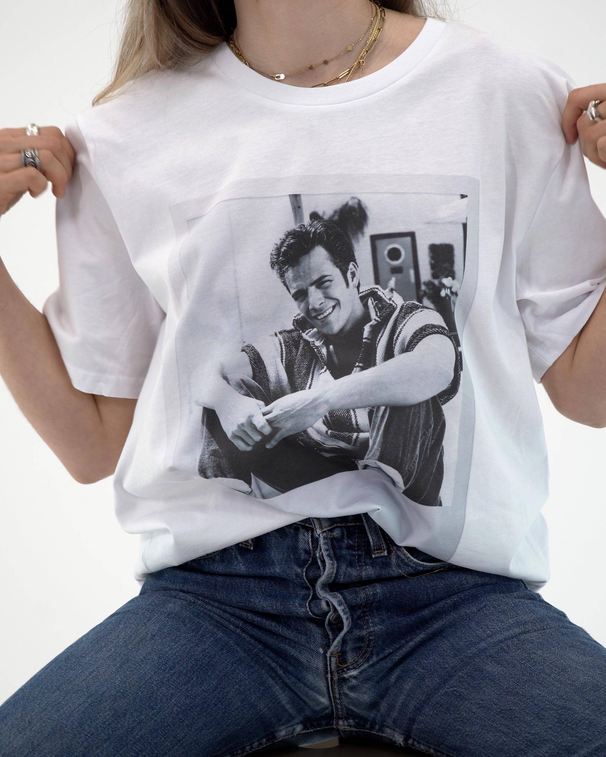 T-shirt Luke Perry (en promo) de couleur Blanc