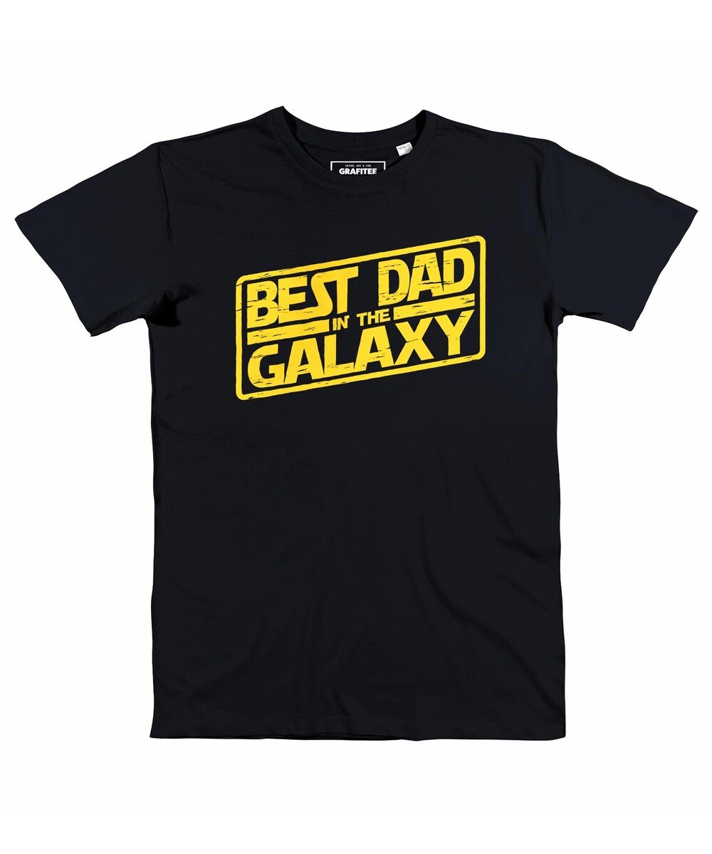 T-shirt Best Dad In The Galaxy (en promo) Grafitee