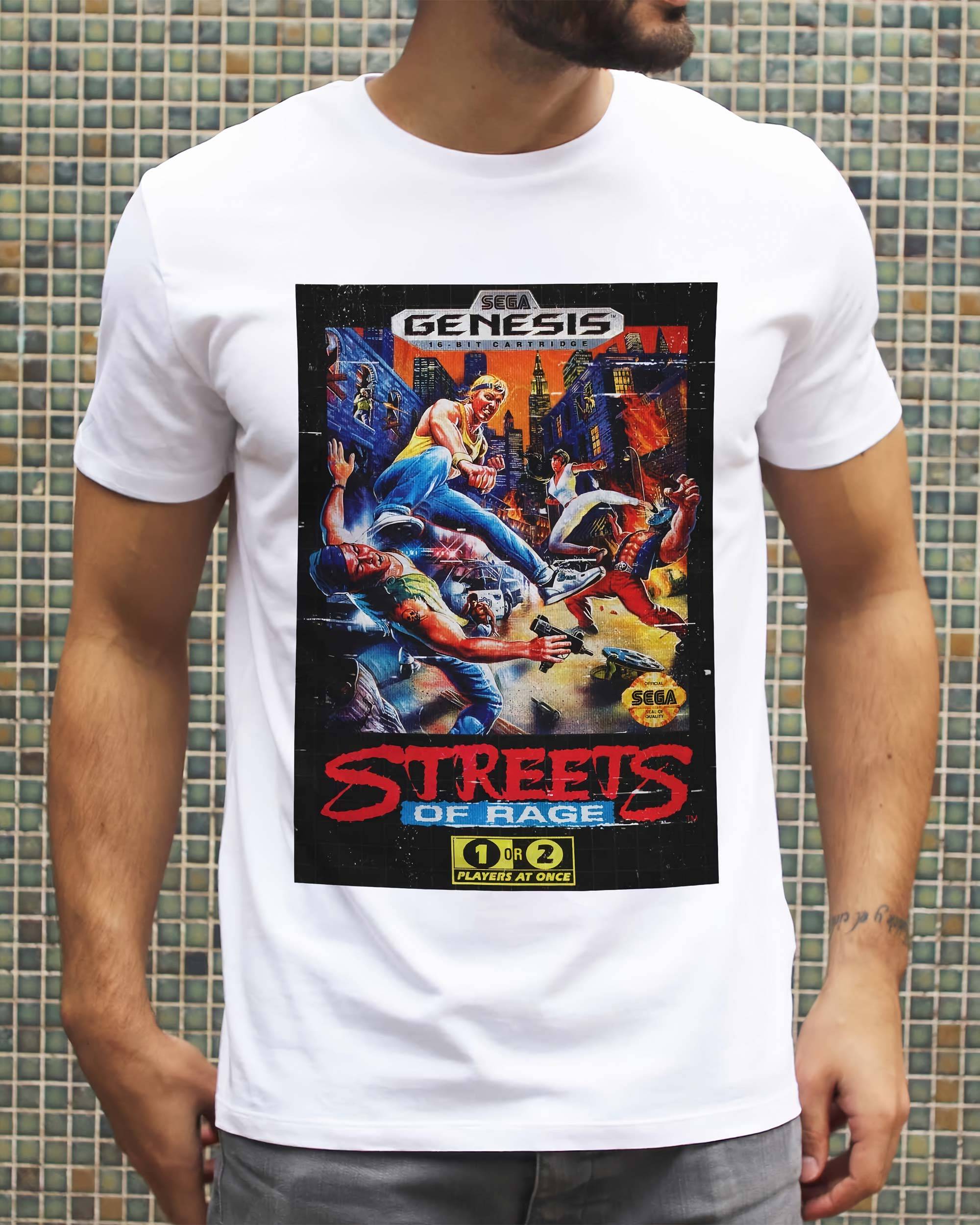 T-shirt Streets of Rage (en promo) de couleur Blanc