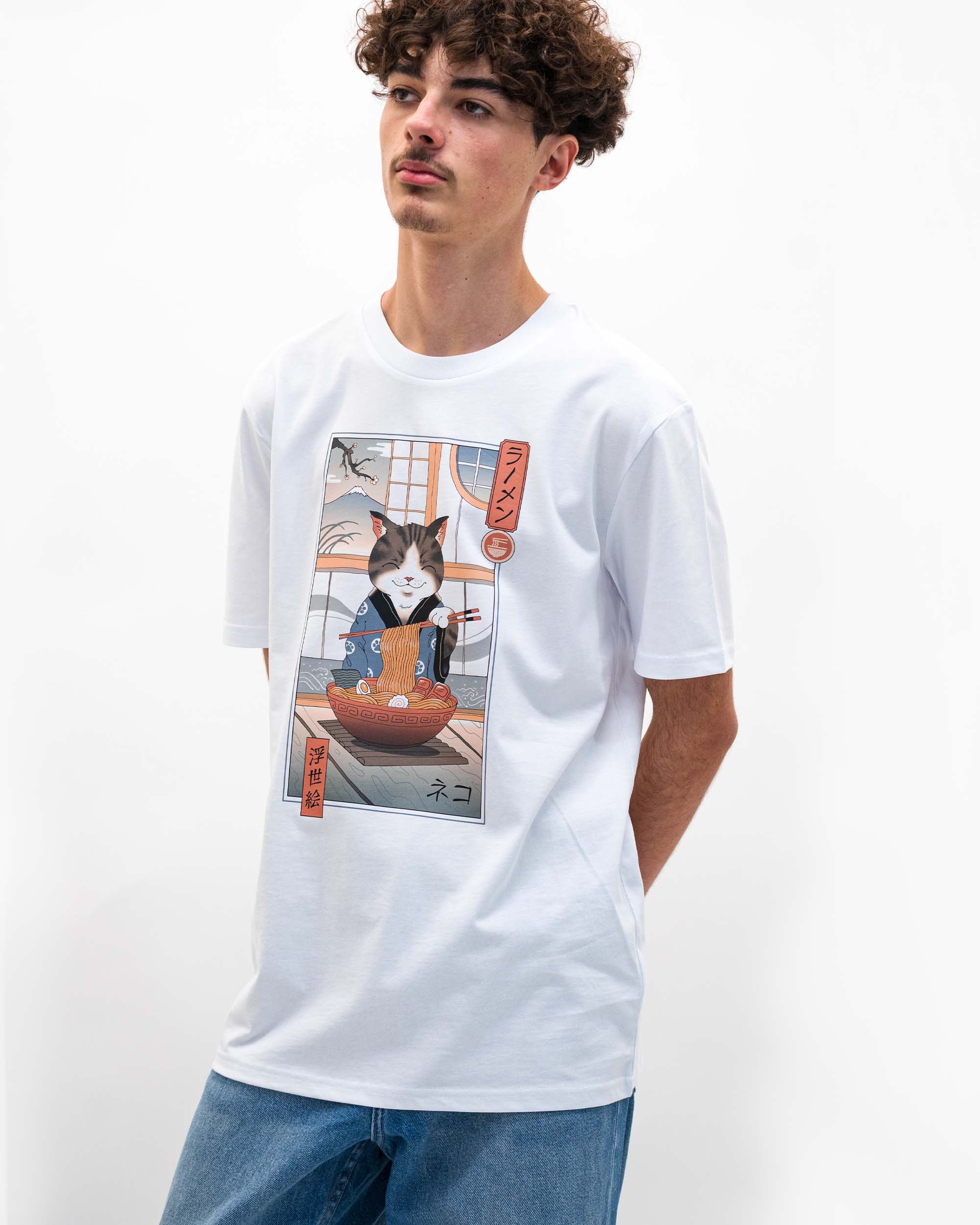 T-shirt Neko Ramen Ukiyo-e (en promo) Grafitee