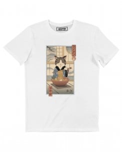 T-shirt Neko Ramen Ukiyo-e (en promo) Grafitee