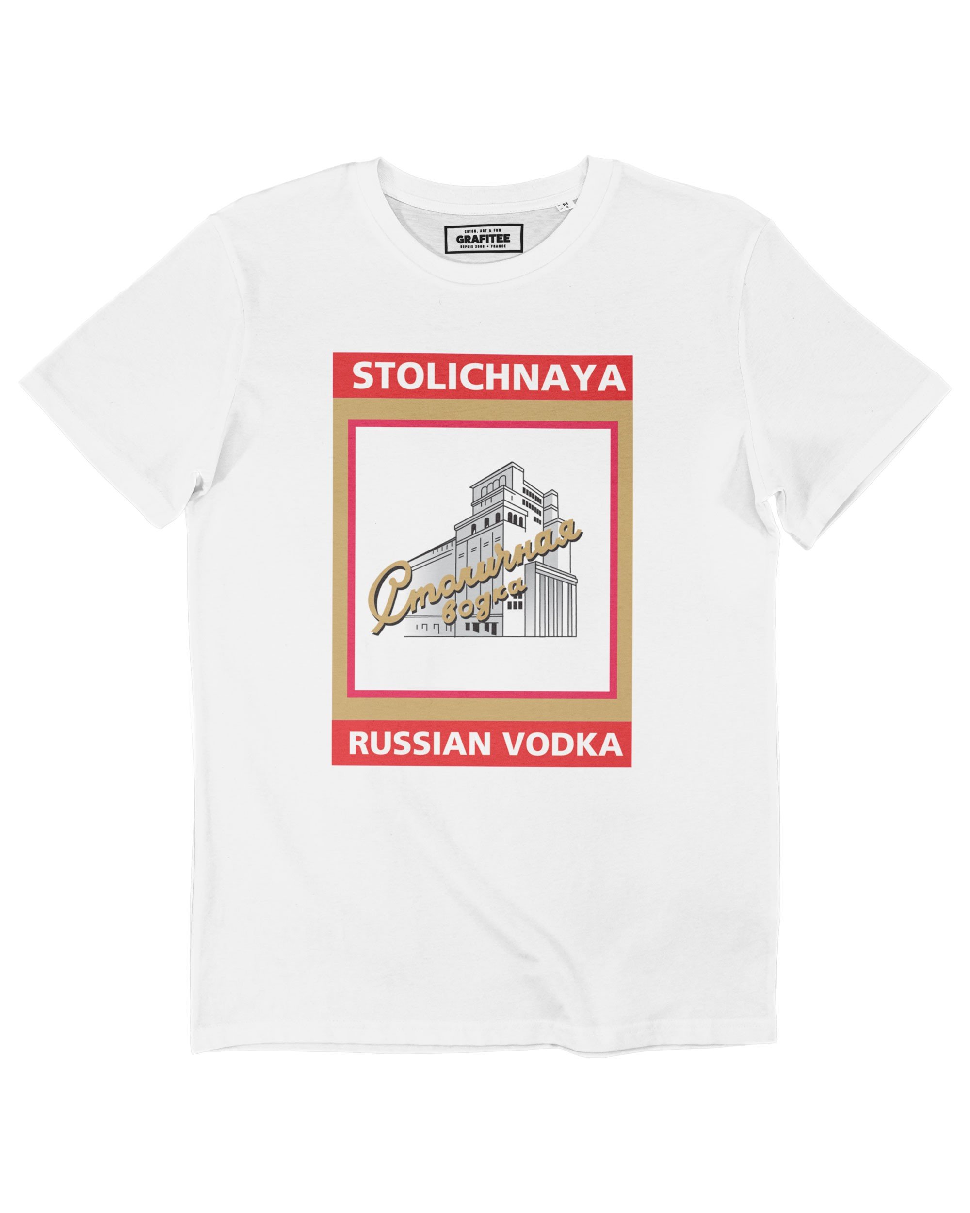 T-shirt Stolichnaya Vodka (en promo) Grafitee