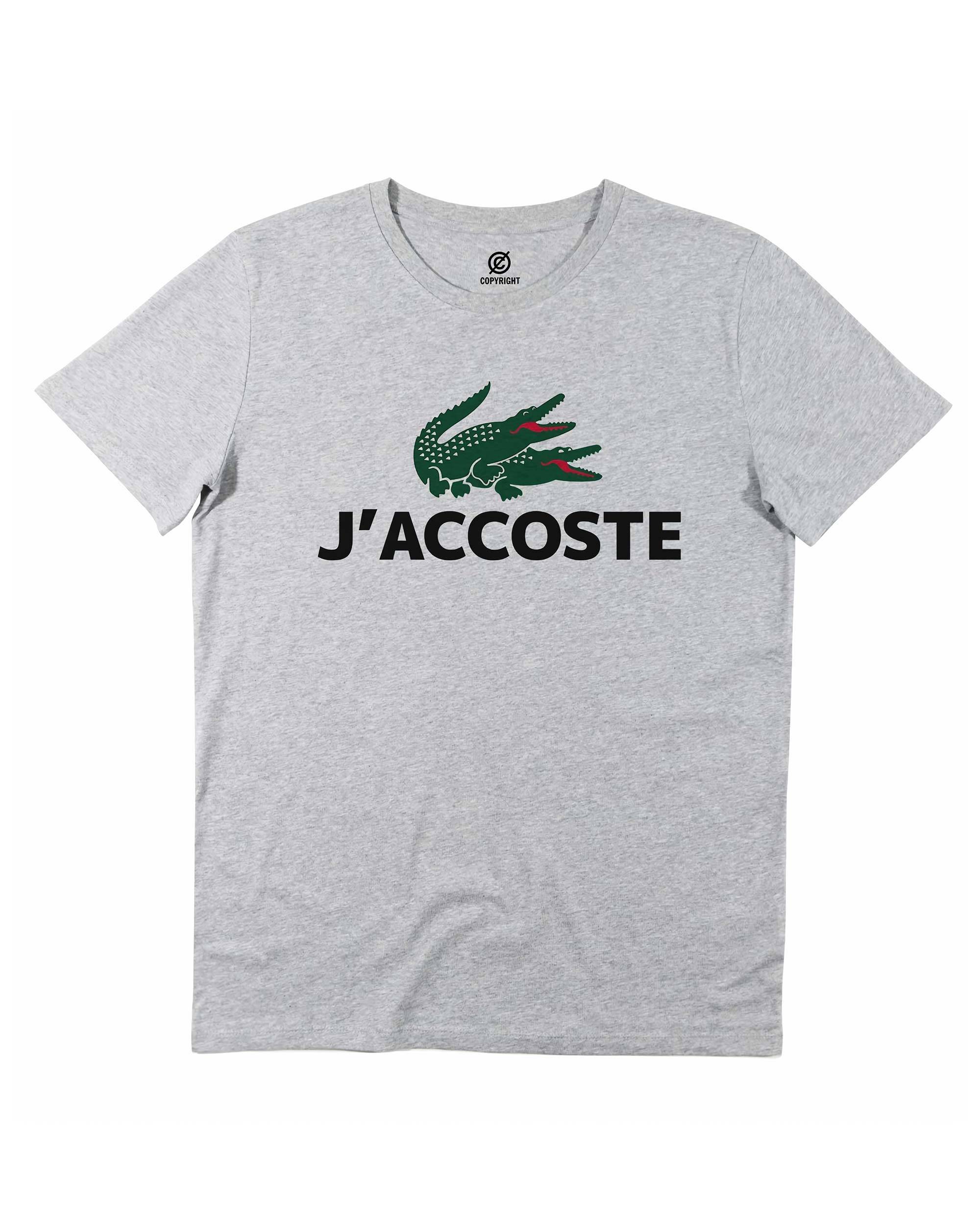 T-shirt J'accoste (en promo) de couleur Blanc