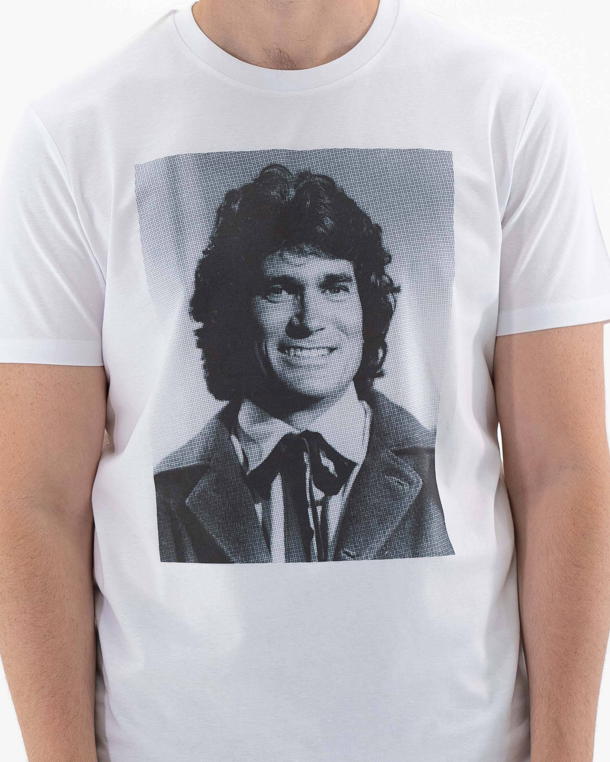 T-shirt Michael Landon (en promo) de couleur Blanc