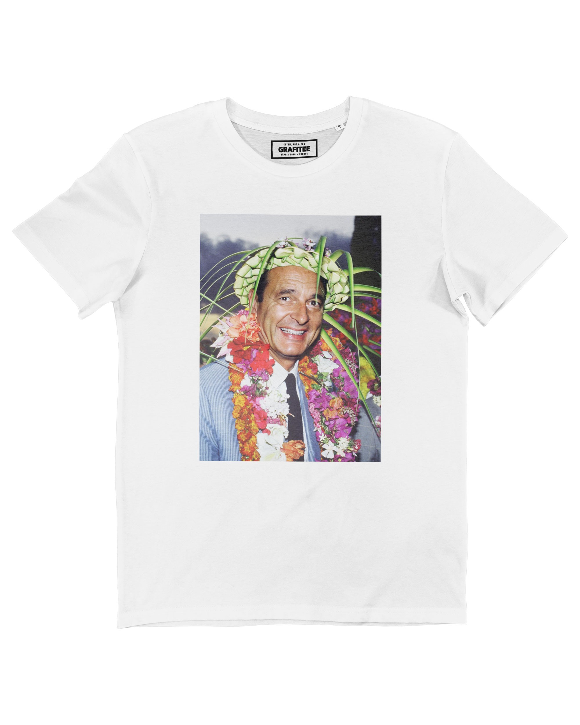 T-shirt Chirac Fleurs (en promo) Grafitee