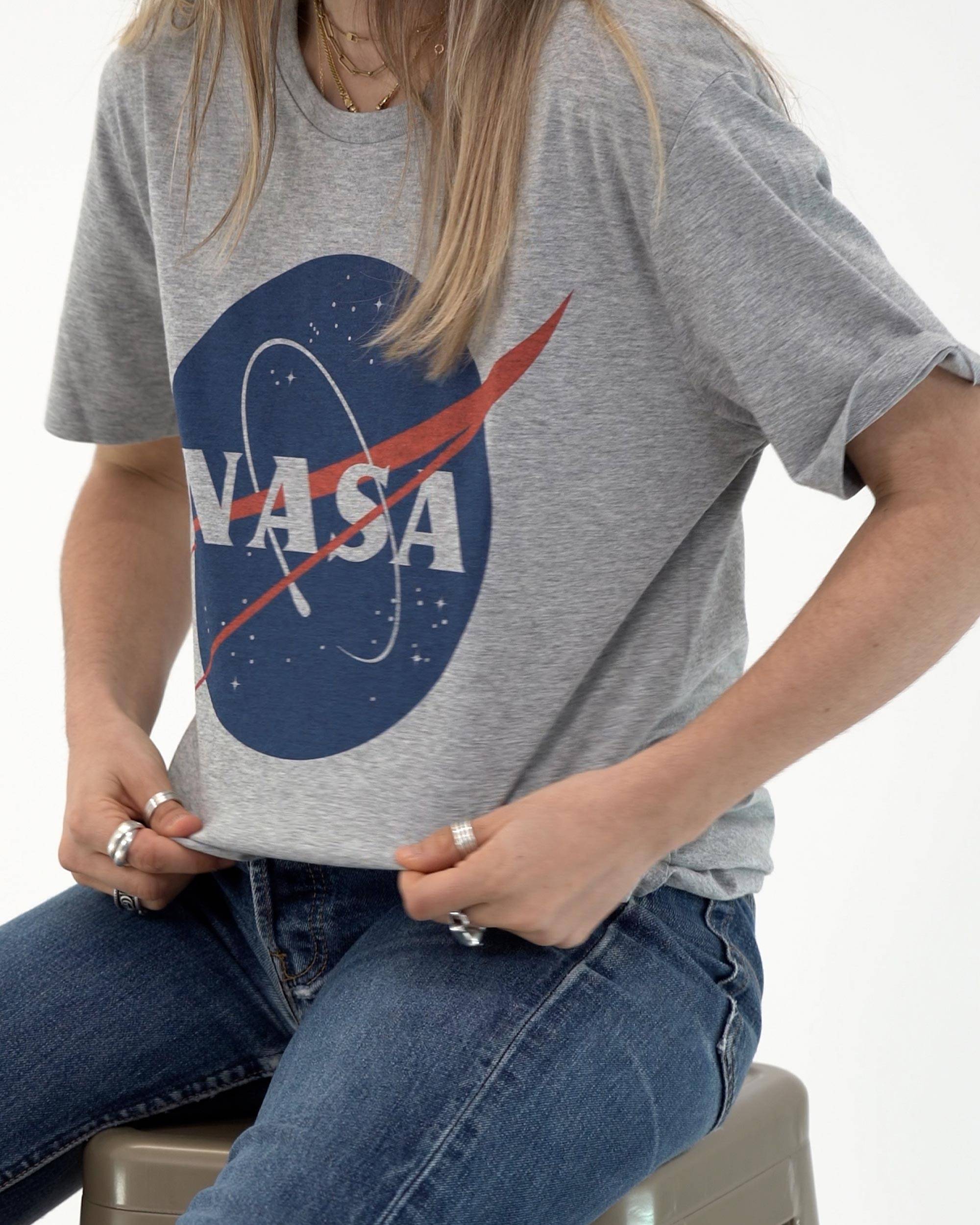 T-shirt NASA Logo (en promo) de couleur Blanc