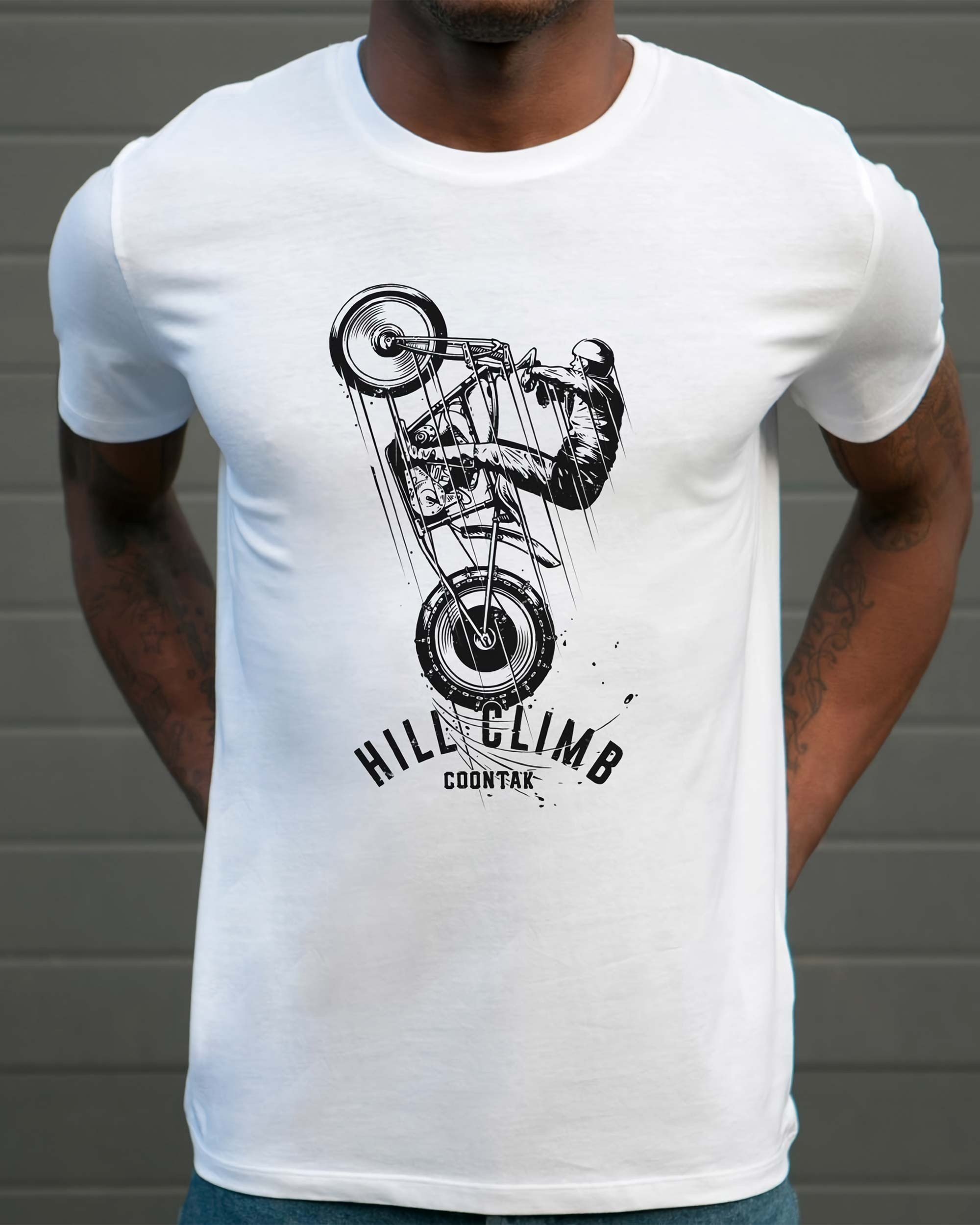 T-shirt Hill Climb (en promo) de couleur Blanc