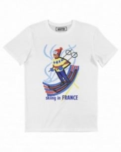 T-shirt Skiing in France (en promo) Grafitee