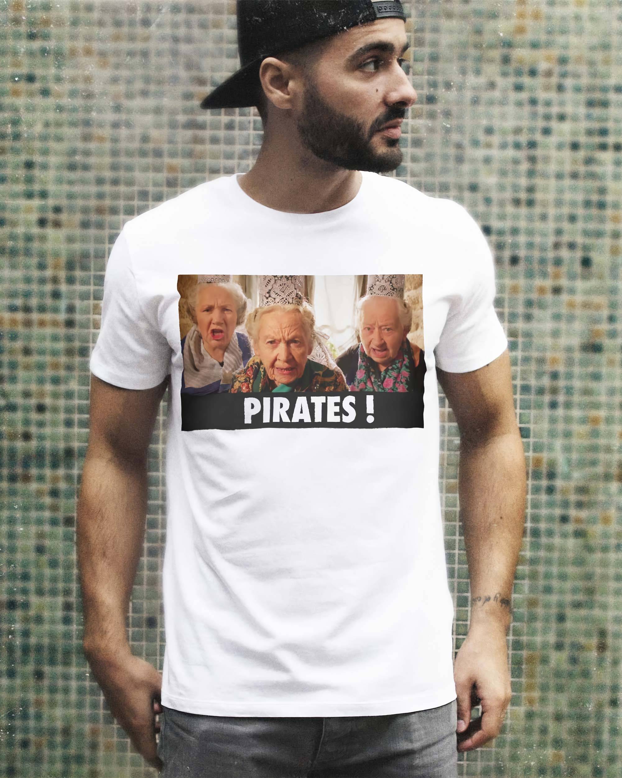 T-shirt Tipiak Pirates (en promo) de couleur Blanc