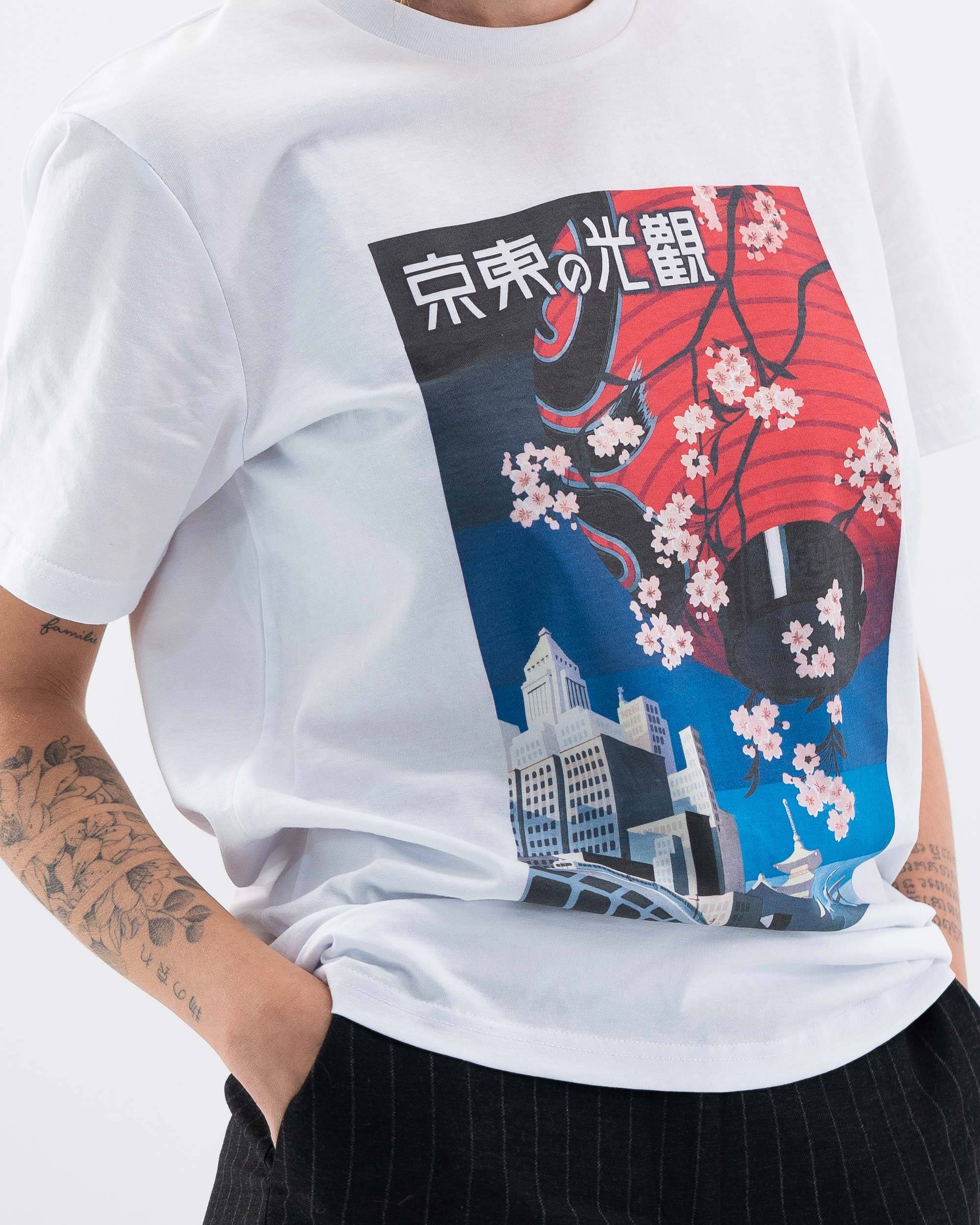 T-shirt Tokyo (en promo) de couleur Blanc