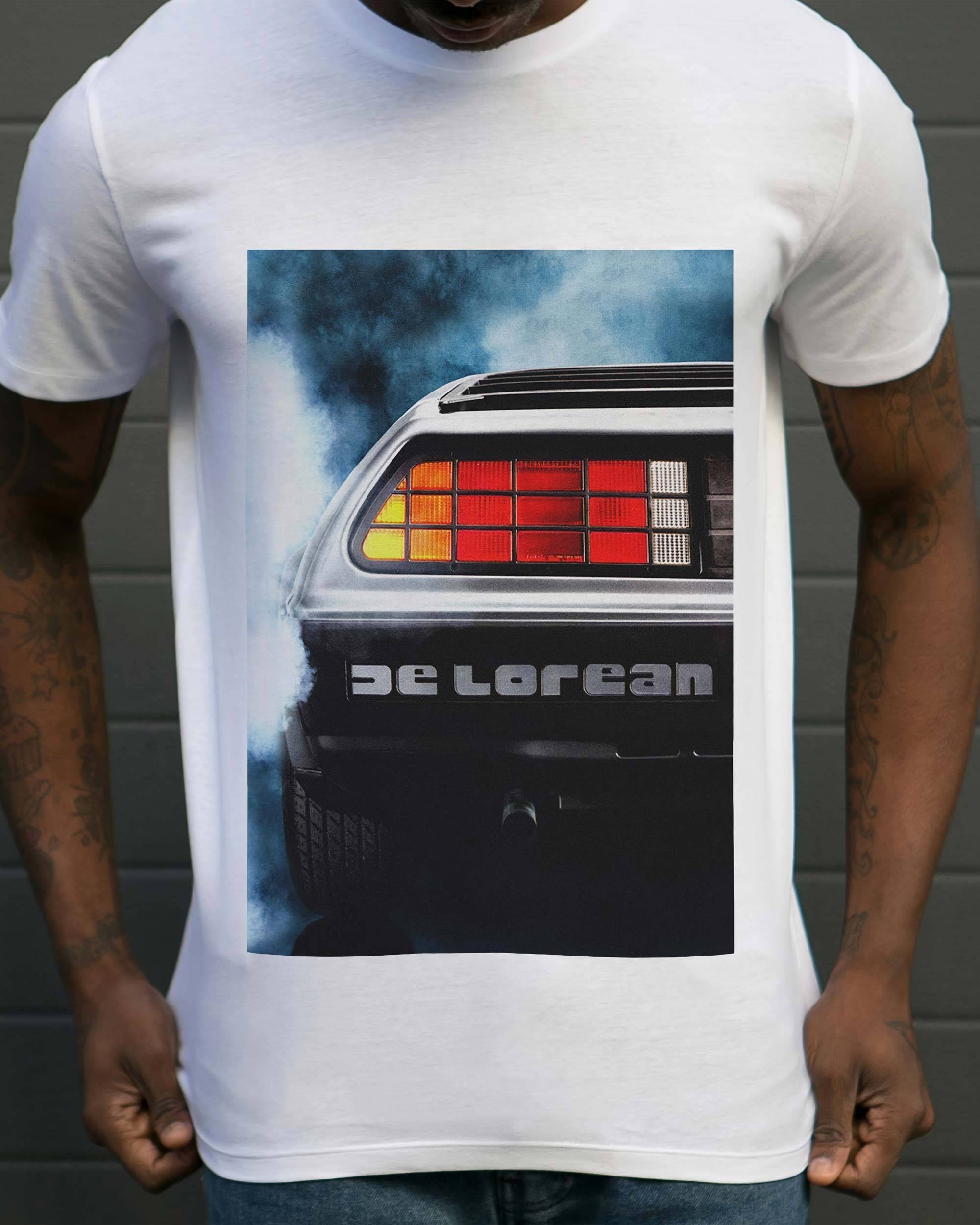 T-shirt DMC DeLorean (en promo) de couleur Blanc