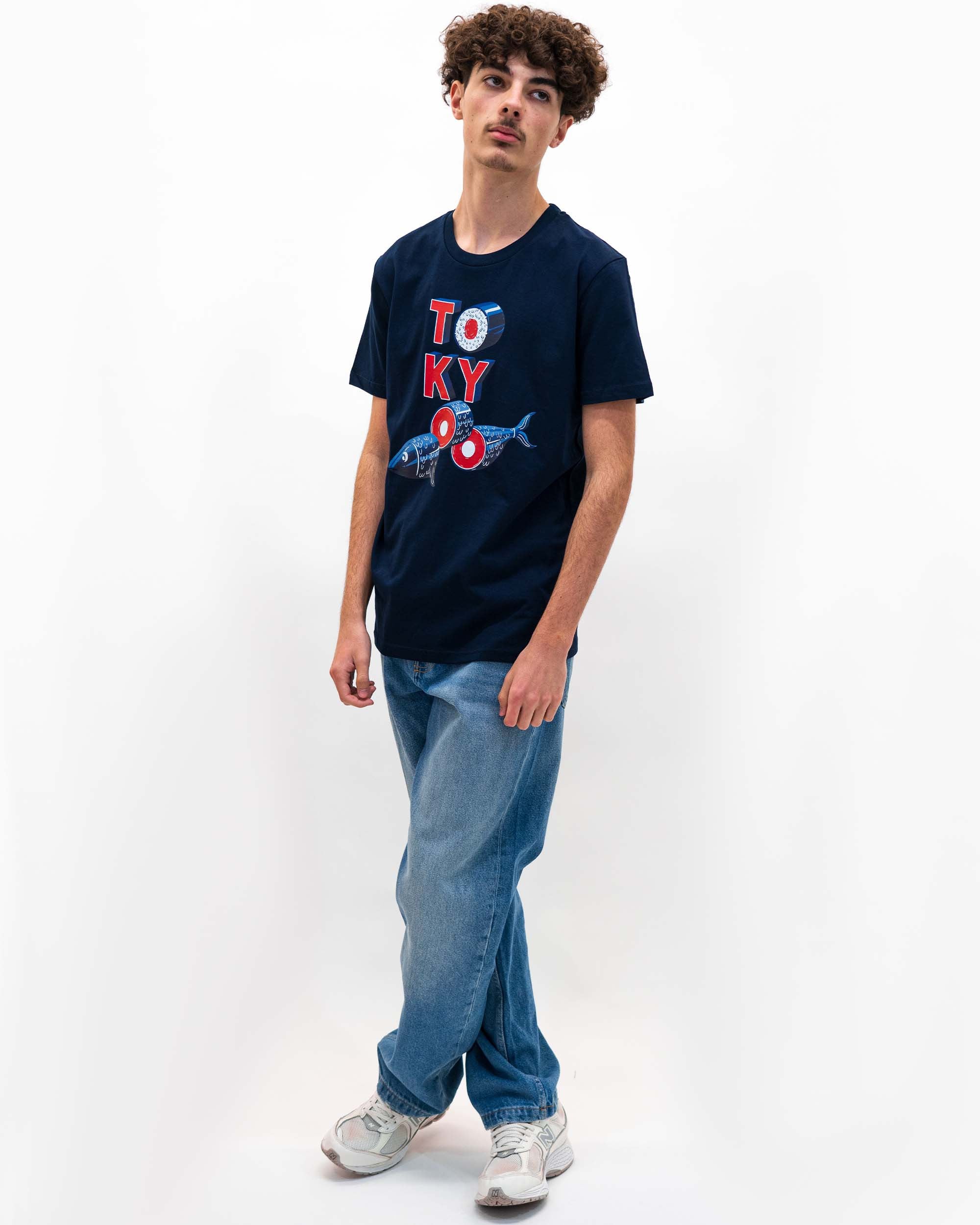 T-shirt Riso Tokyo (en promo) de couleur Blanc