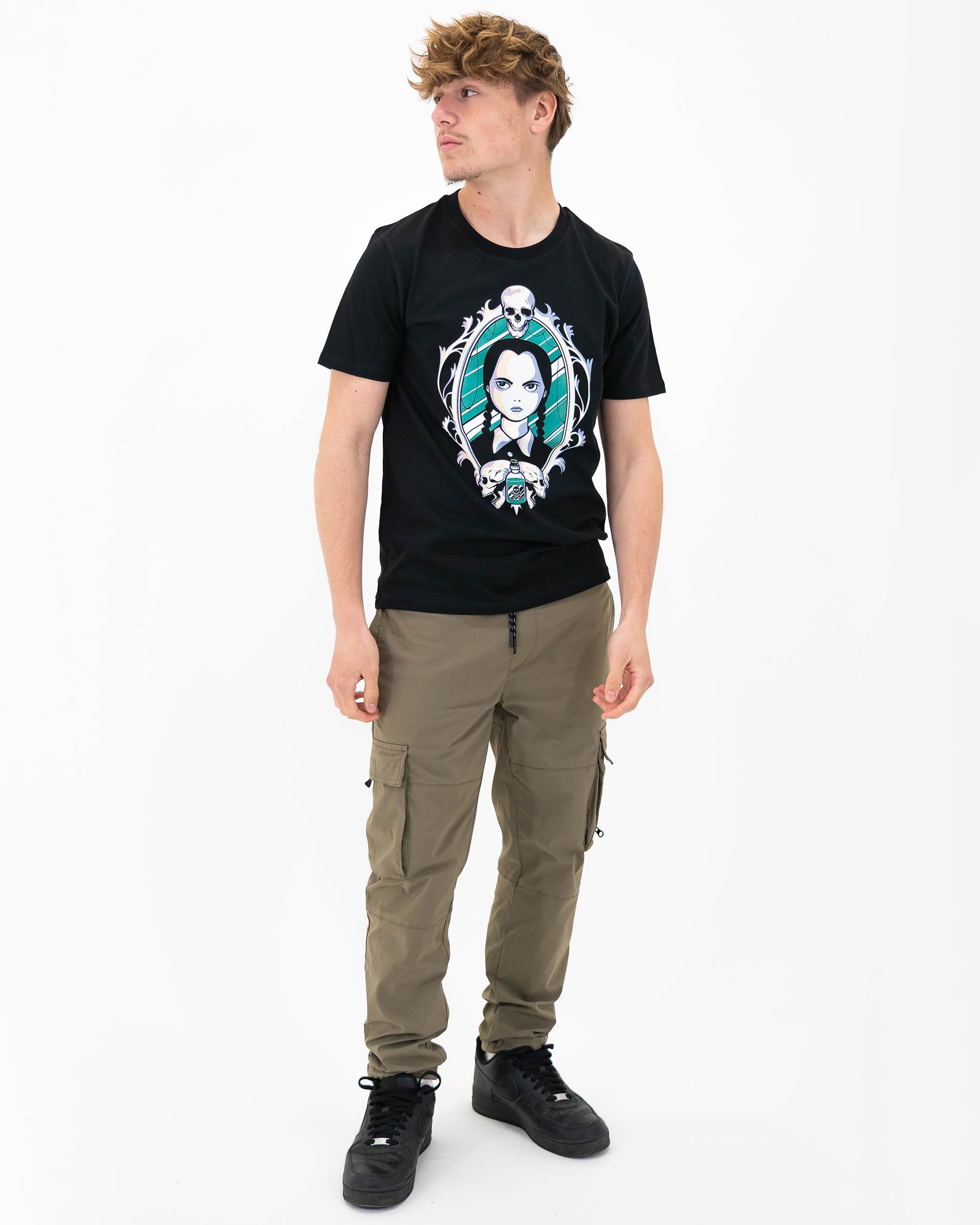 T-shirt Wednesday Addams (en promo) de couleur Noir