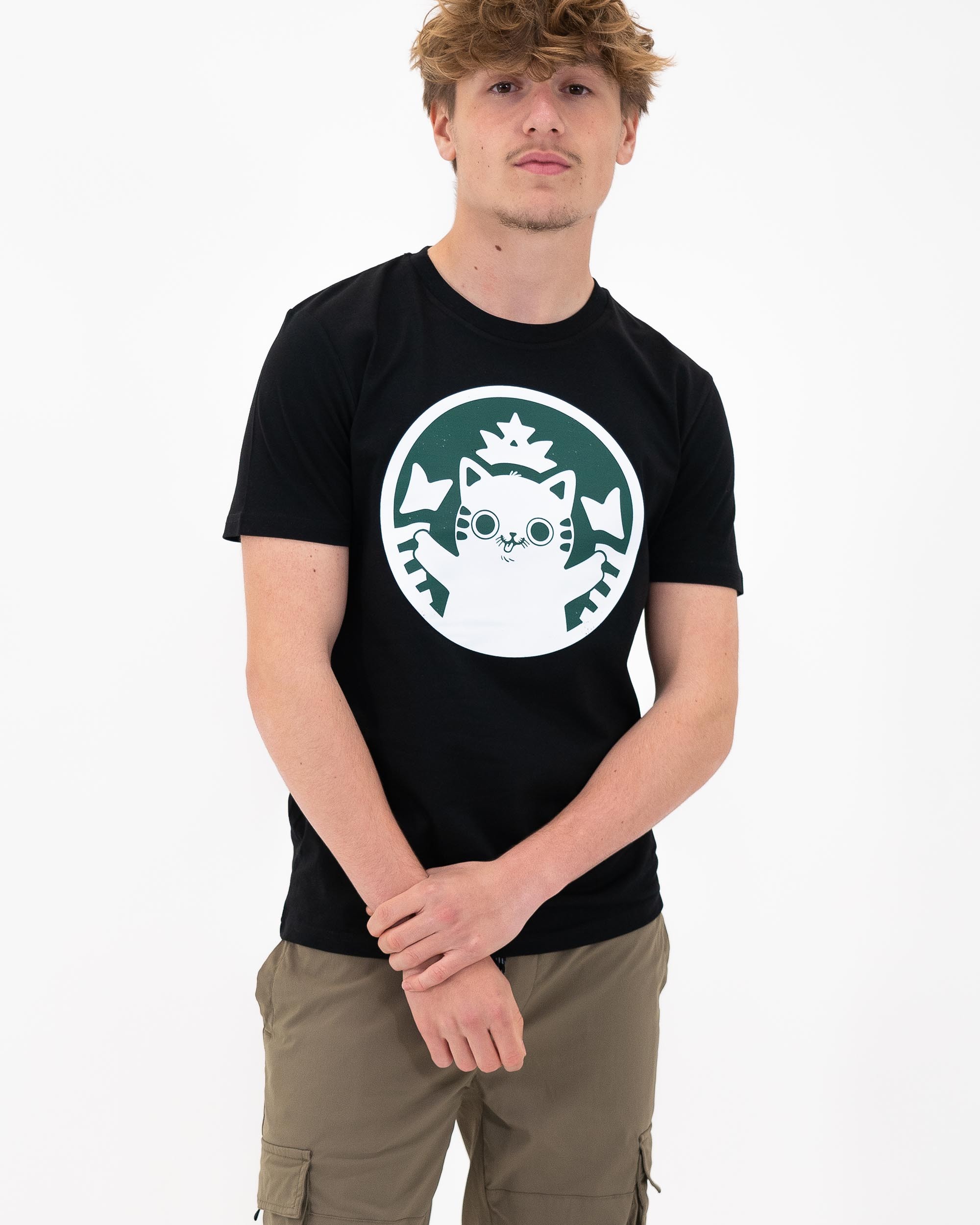 T-shirt Catbucks (en promo) de couleur Noir