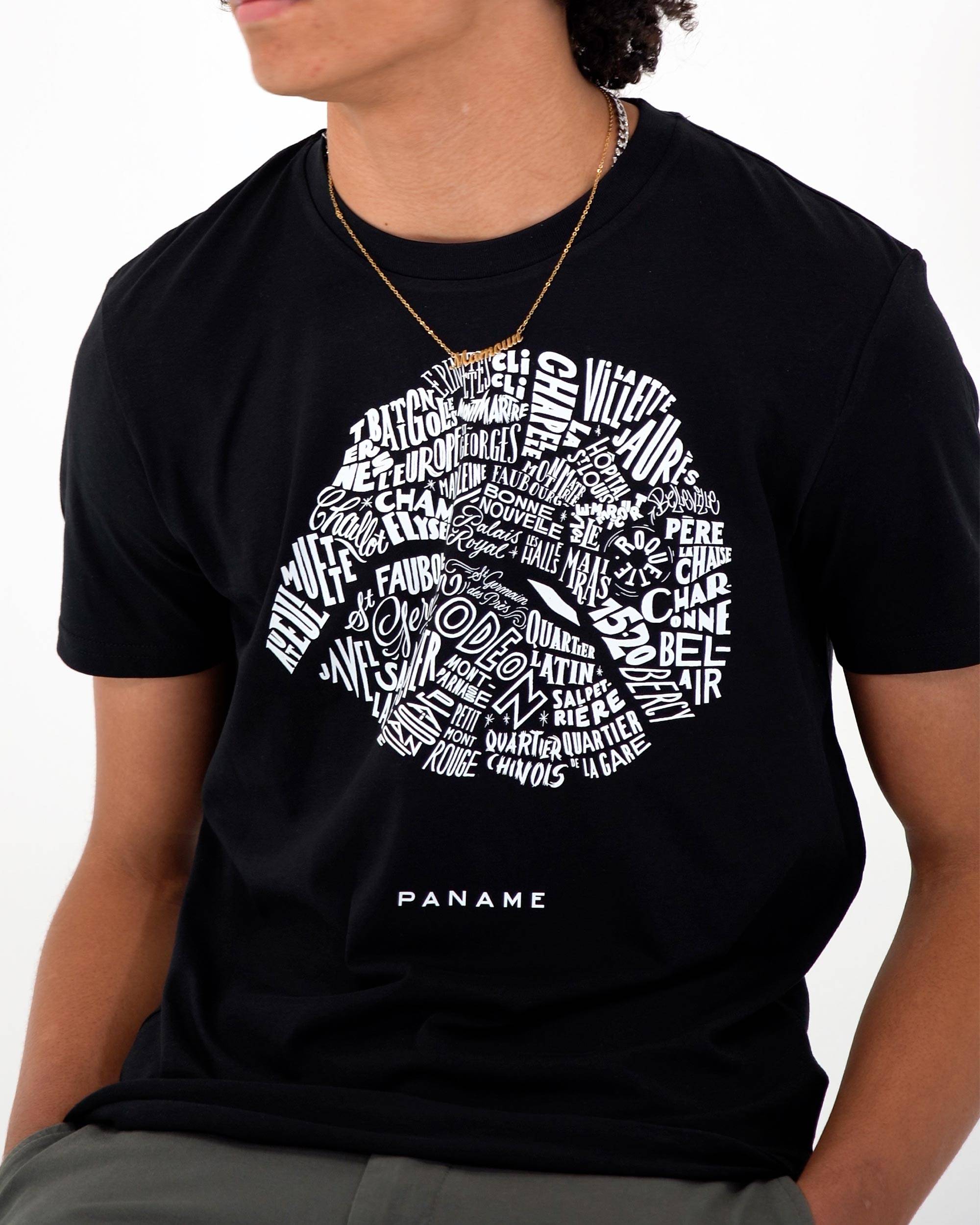 T-shirt Quartiers Paname (en promo) de couleur Blanc