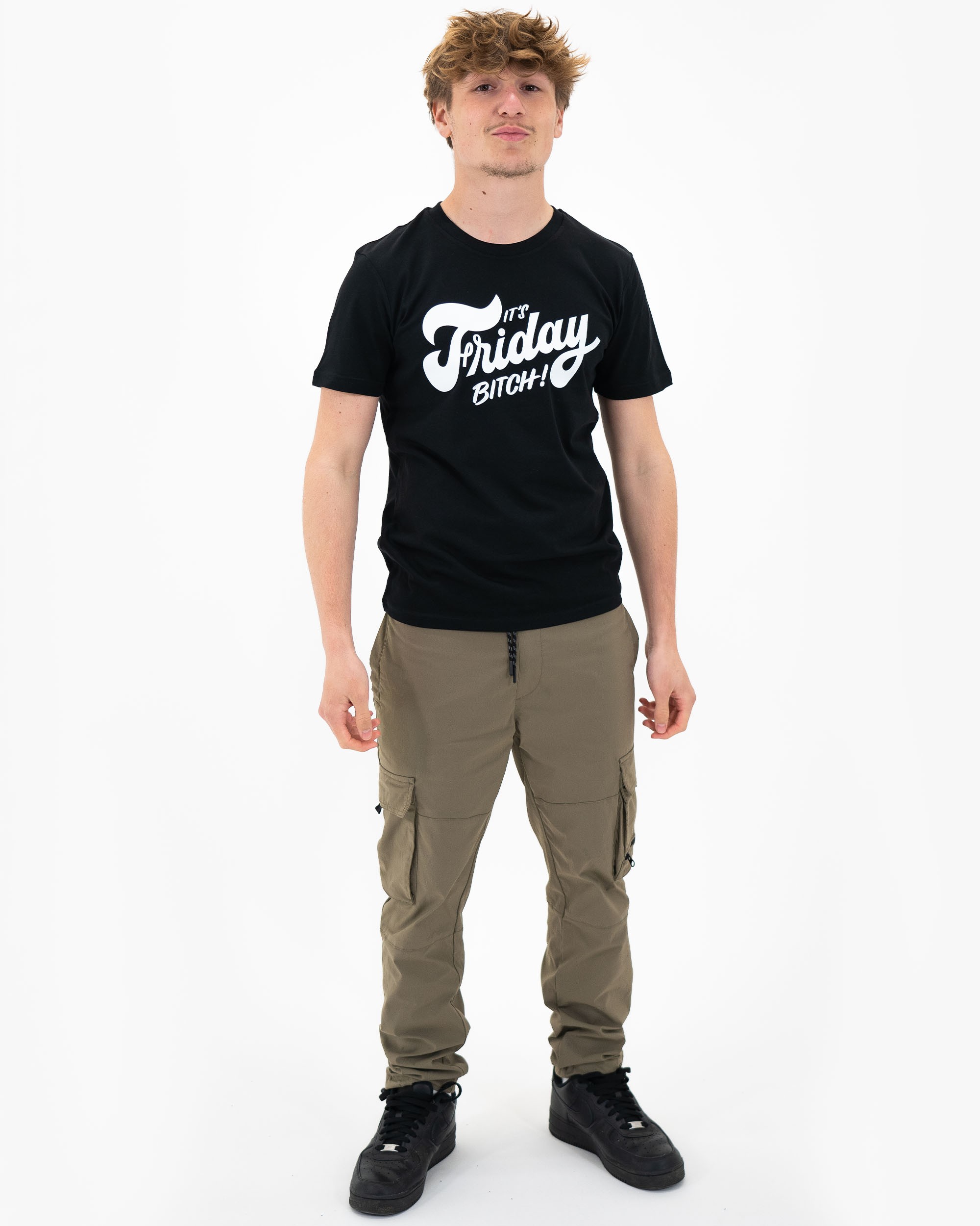 T-shirt It's Friday (en promo) de couleur Noir