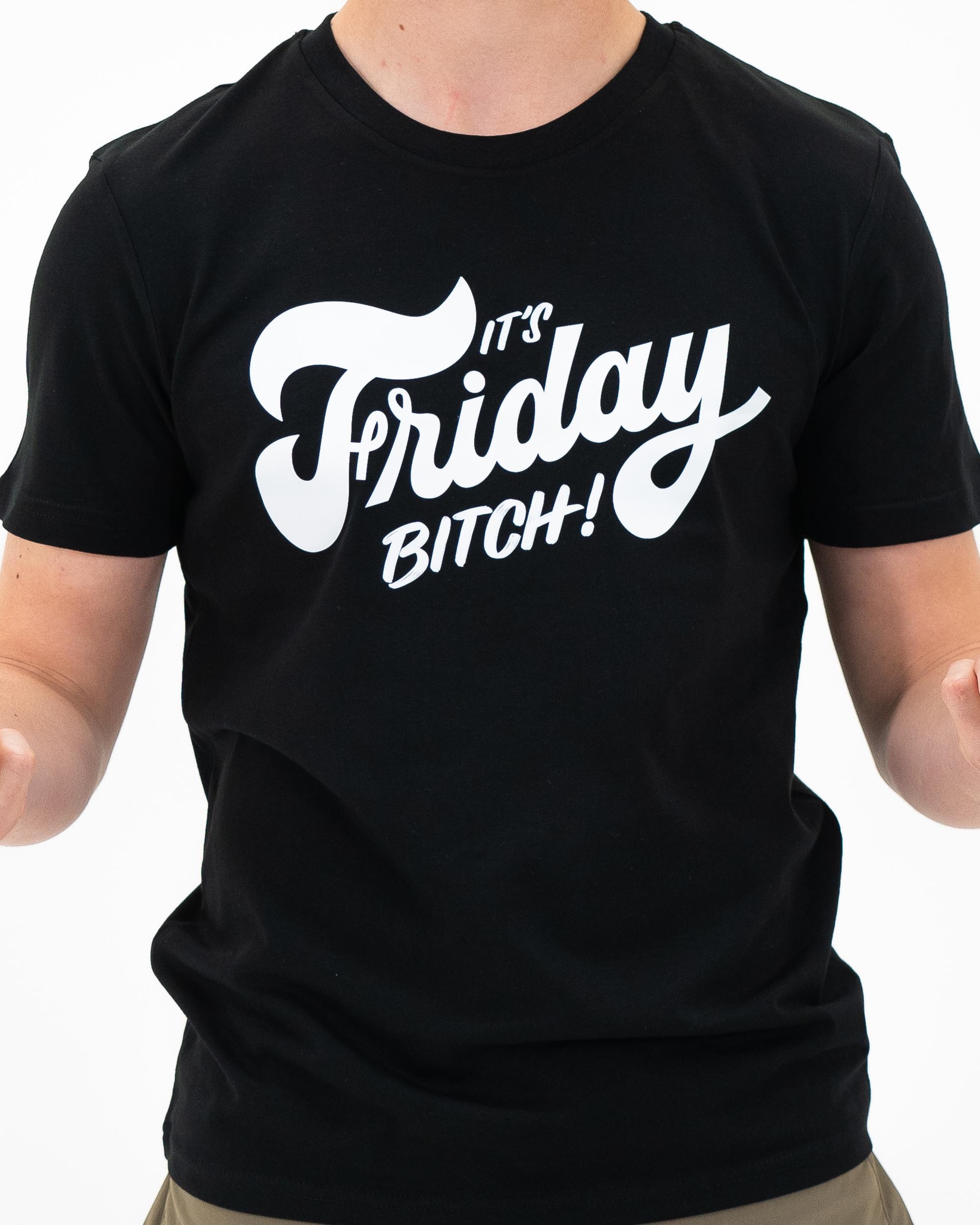 T-shirt It's Friday (en promo) de couleur Noir